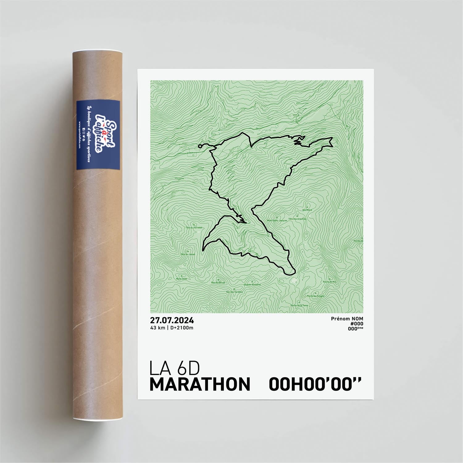 Affiche Running - La 6000D - La 6D Marathon