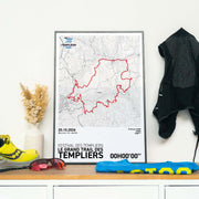 Affiche Running -  Festival des Templiers - Le Grand Trail des Templiers