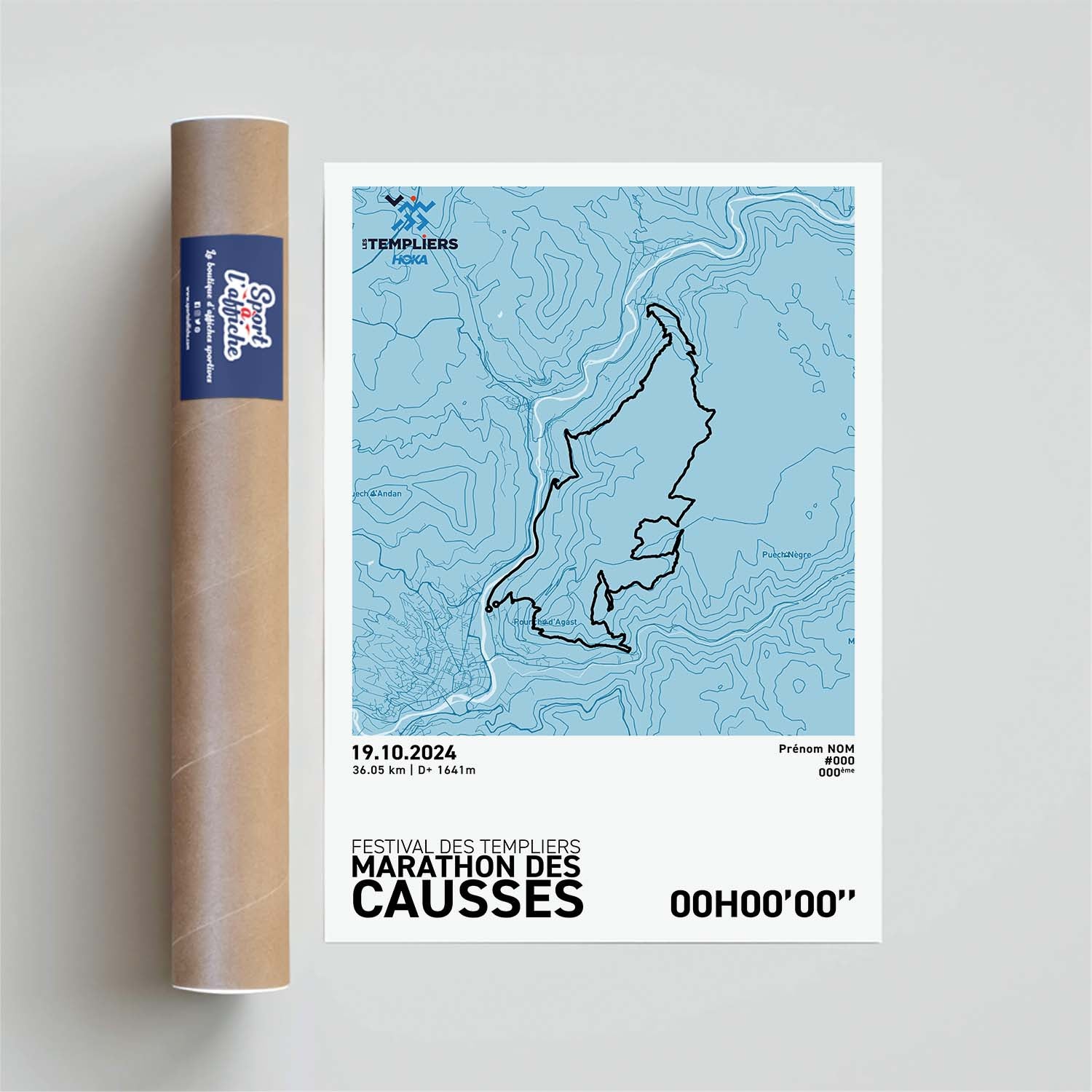 Affiche Running -  Festival des Templiers - Marathon des Causses