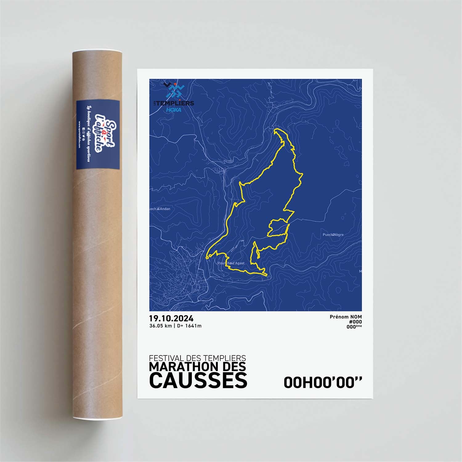 Affiche Running -  Festival des Templiers - Marathon des Causses