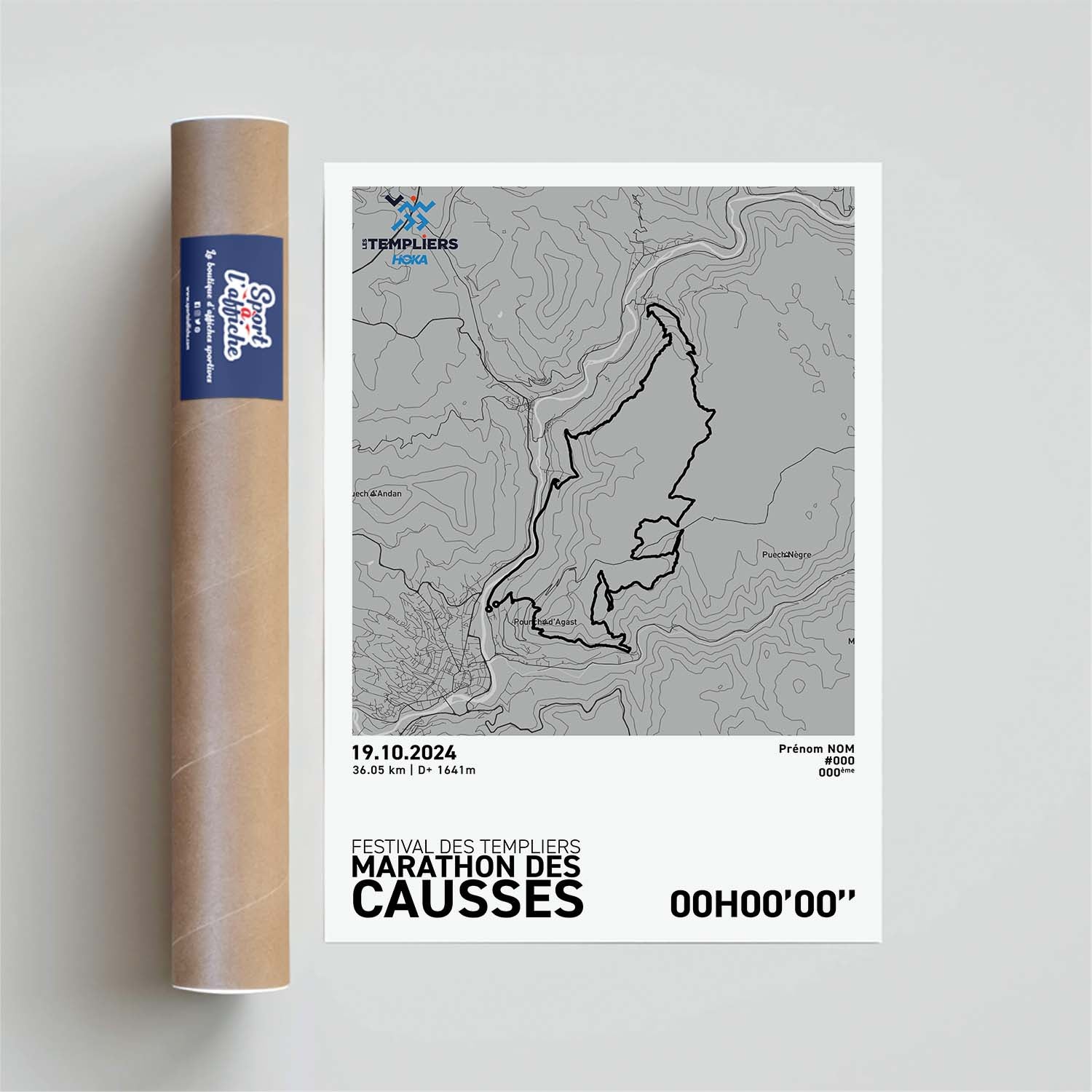 Affiche Running -  Festival des Templiers - Marathon des Causses