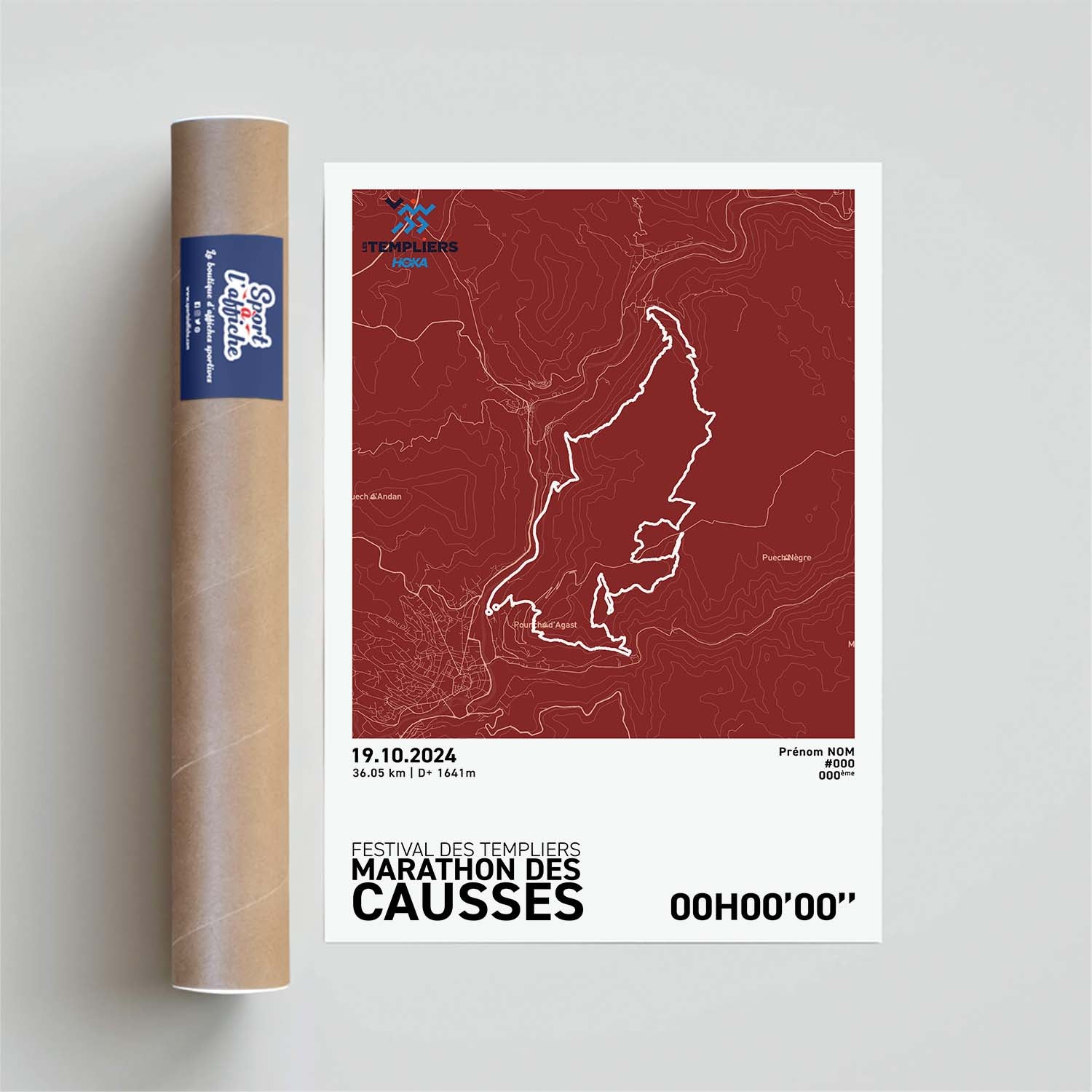 Affiche Running -  Festival des Templiers - Marathon des Causses