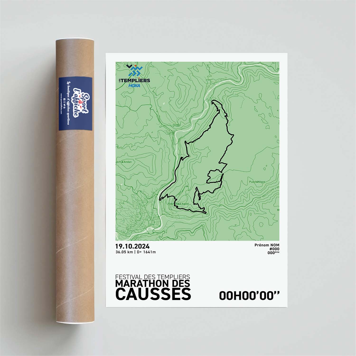 Affiche Running -  Festival des Templiers - Marathon des Causses