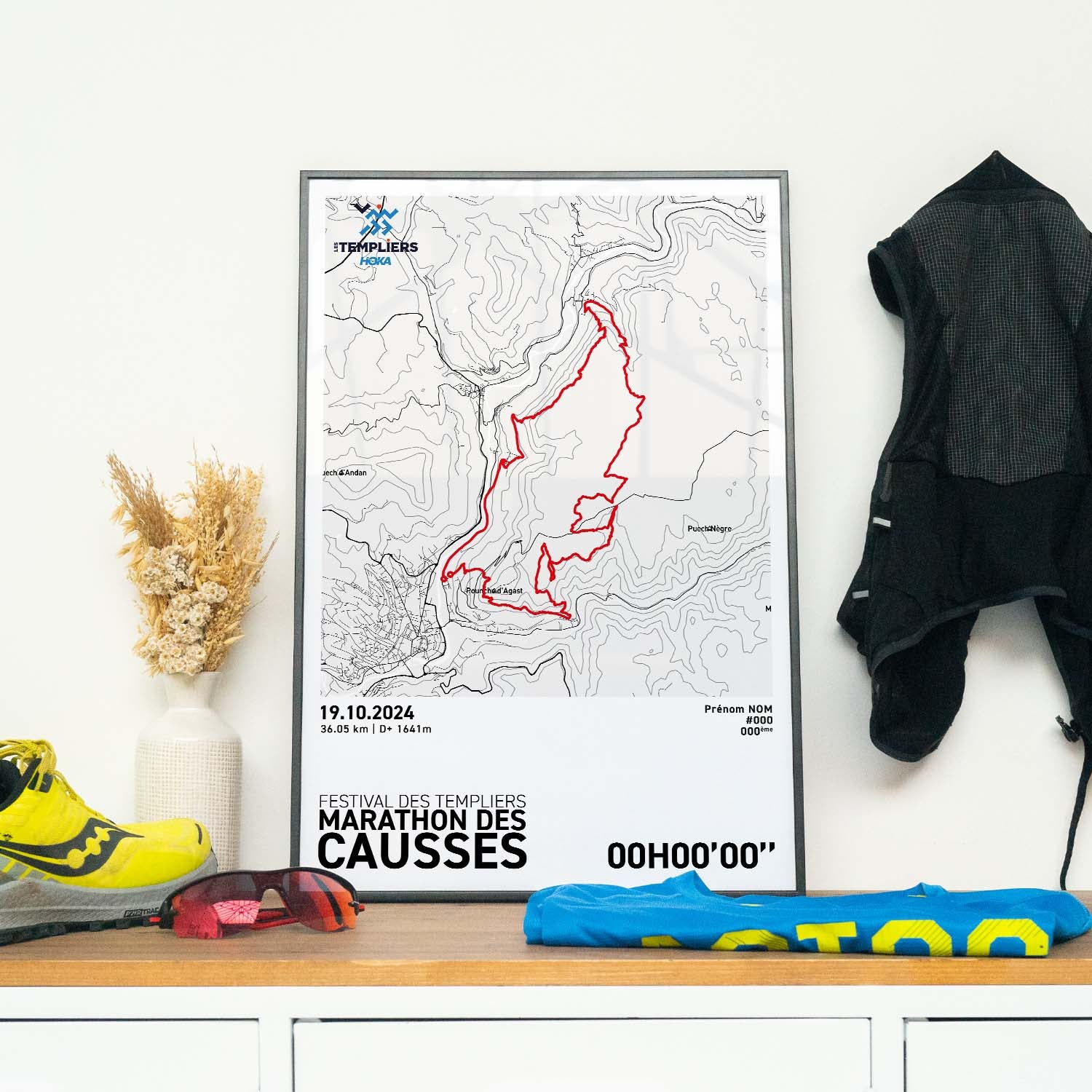 Affiche Running -  Festival des Templiers - Marathon des Causses