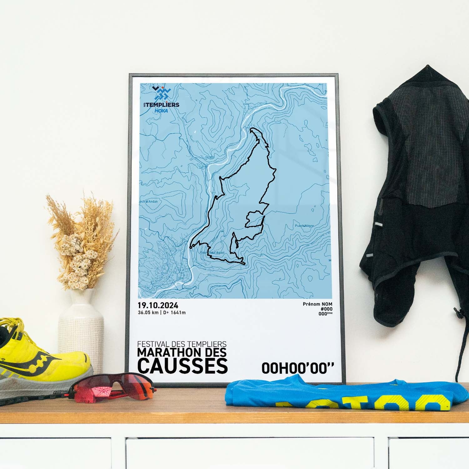 Affiche Running -  Festival des Templiers - Marathon des Causses
