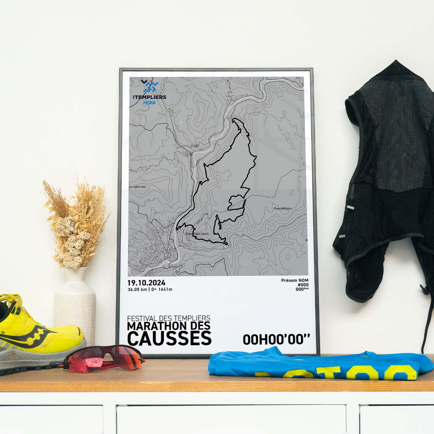 Affiche Running -  Festival des Templiers - Marathon des Causses