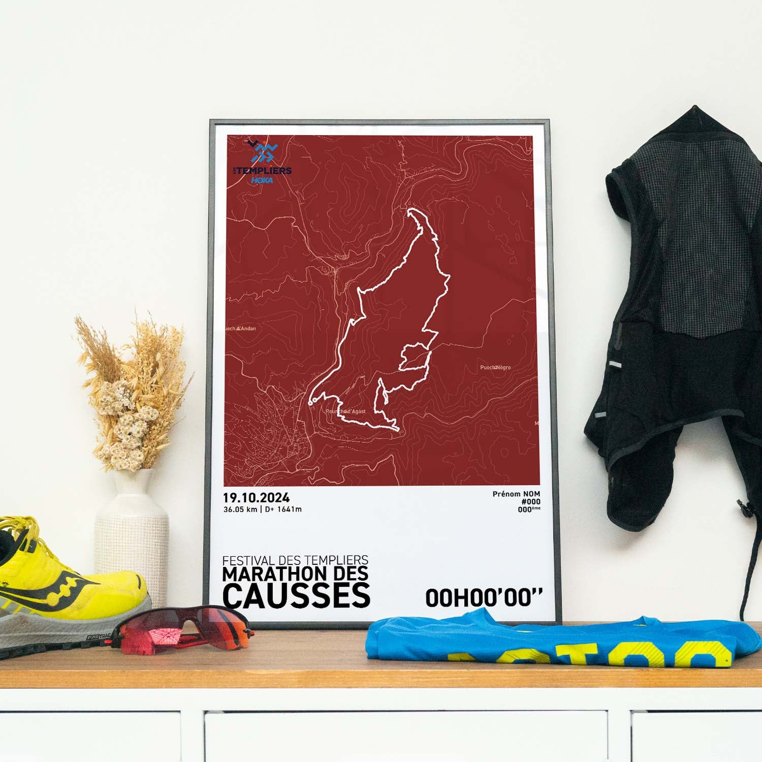 Affiche Running -  Festival des Templiers - Marathon des Causses