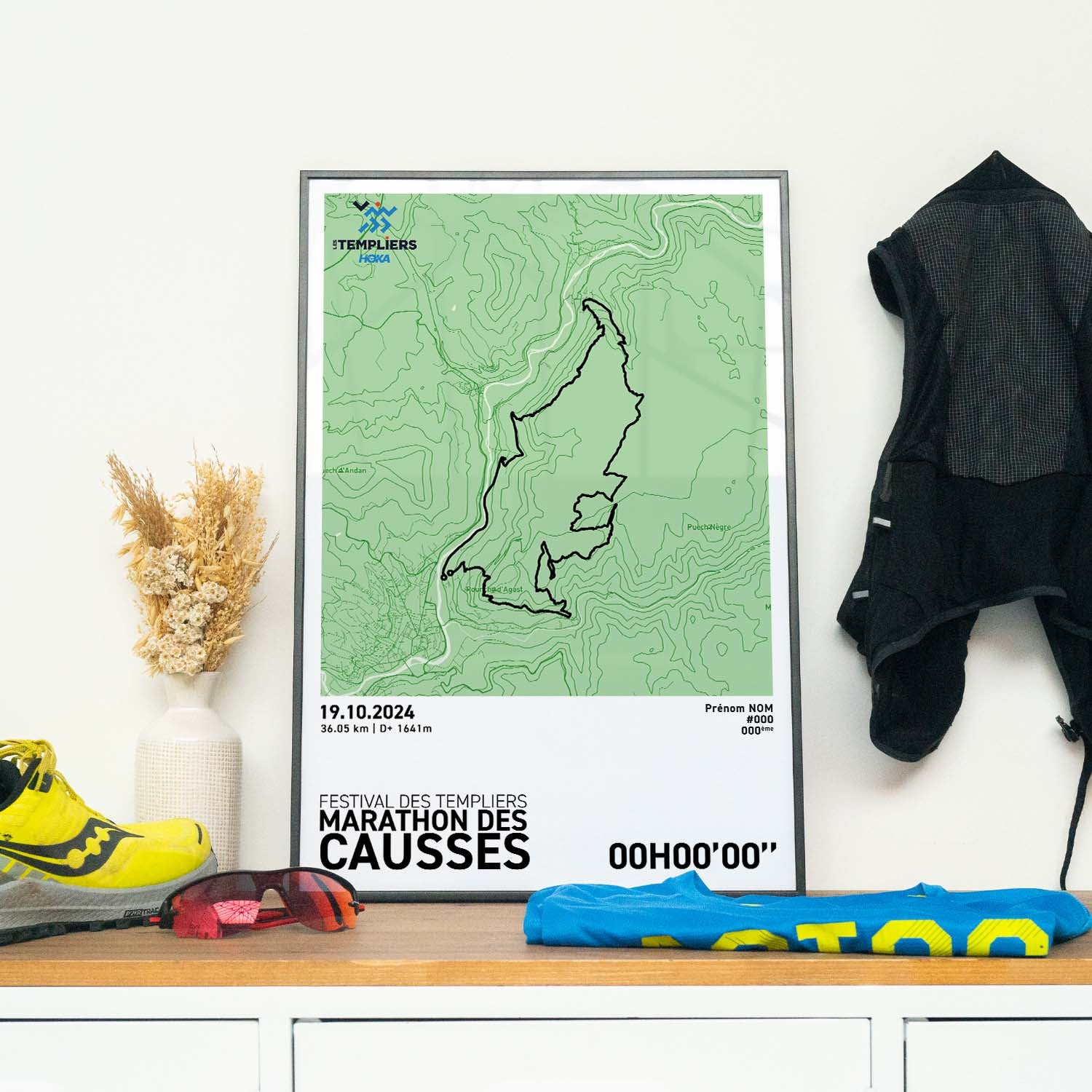 Affiche Running -  Festival des Templiers - Marathon des Causses