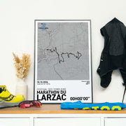 Affiche Running -  Festival des Templiers - Marathon du Larzac