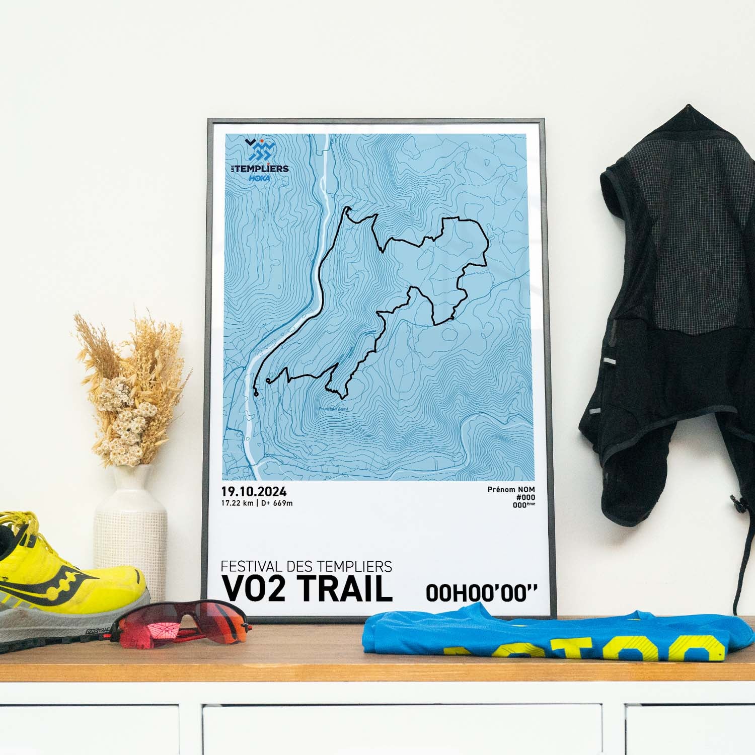 Affiche Running -  Festival des Templiers - VO2 Trail