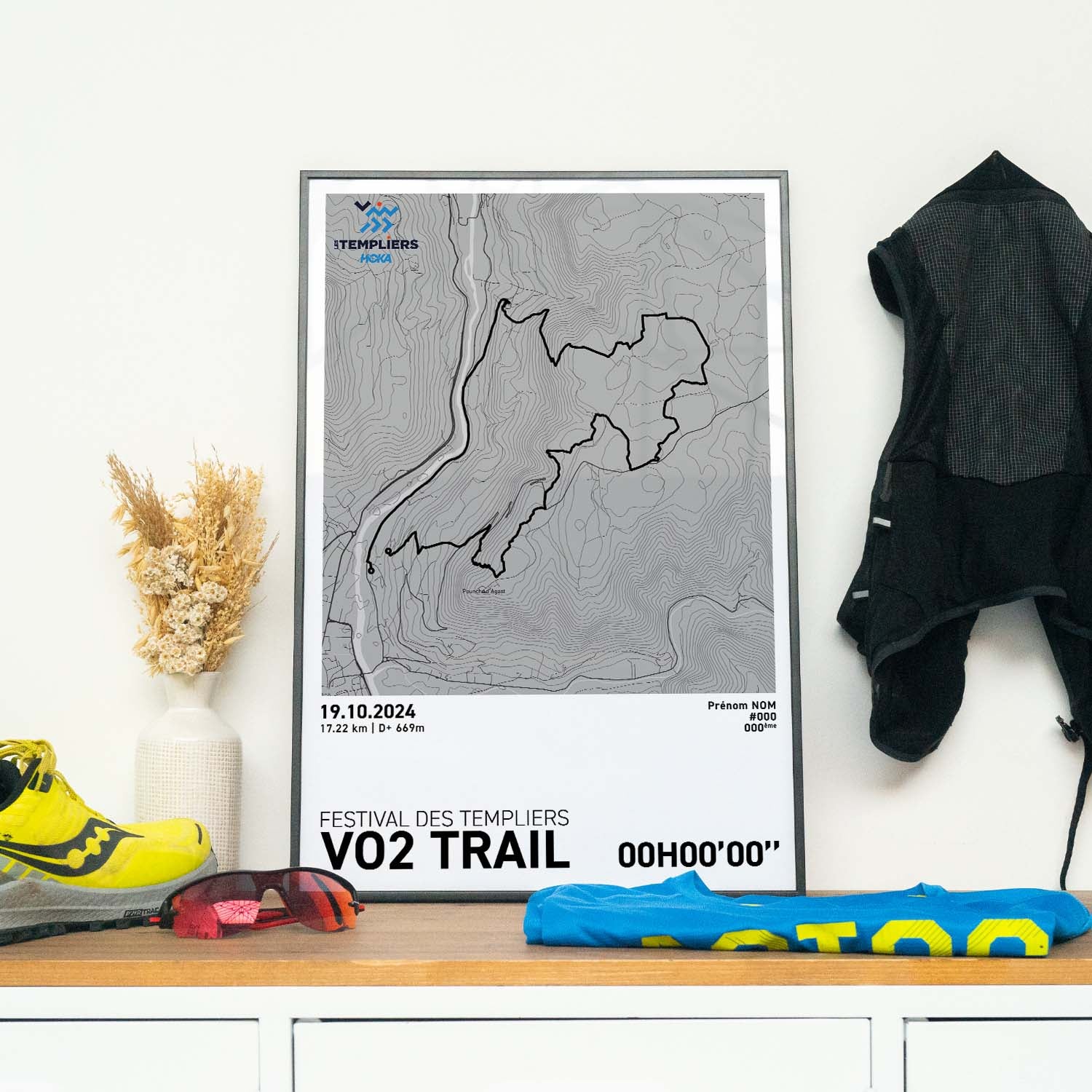 Affiche Running -  Festival des Templiers - VO2 Trail
