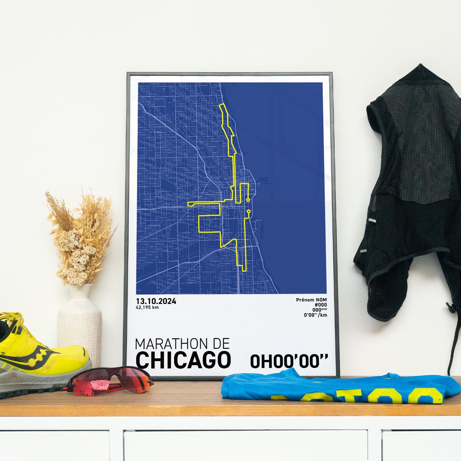 Affiche Running - Marathon de Chicago