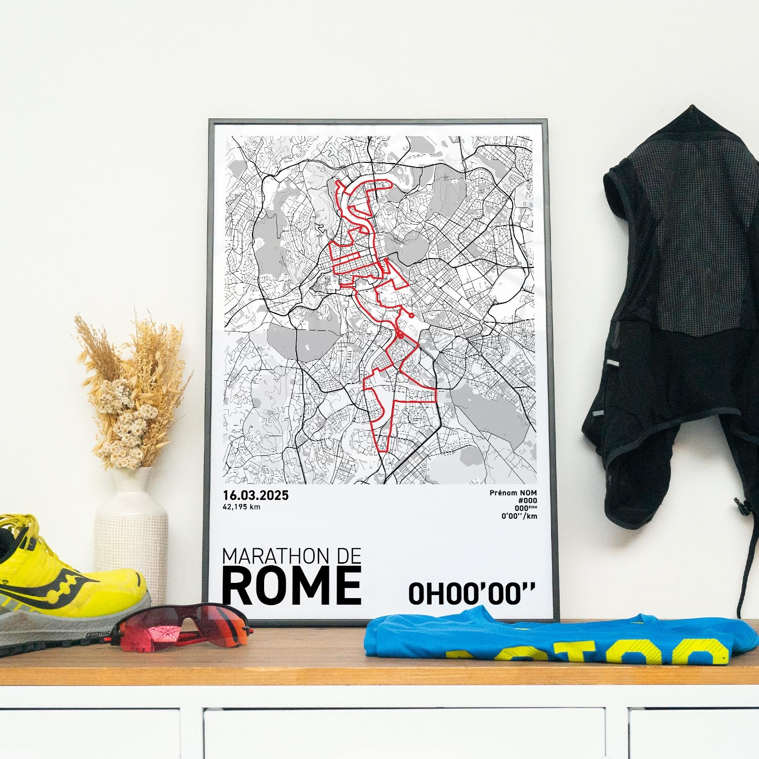 Affiche Running - Marathon de Rome