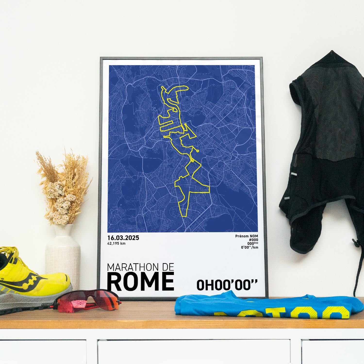 Affiche Running - Marathon de Rome