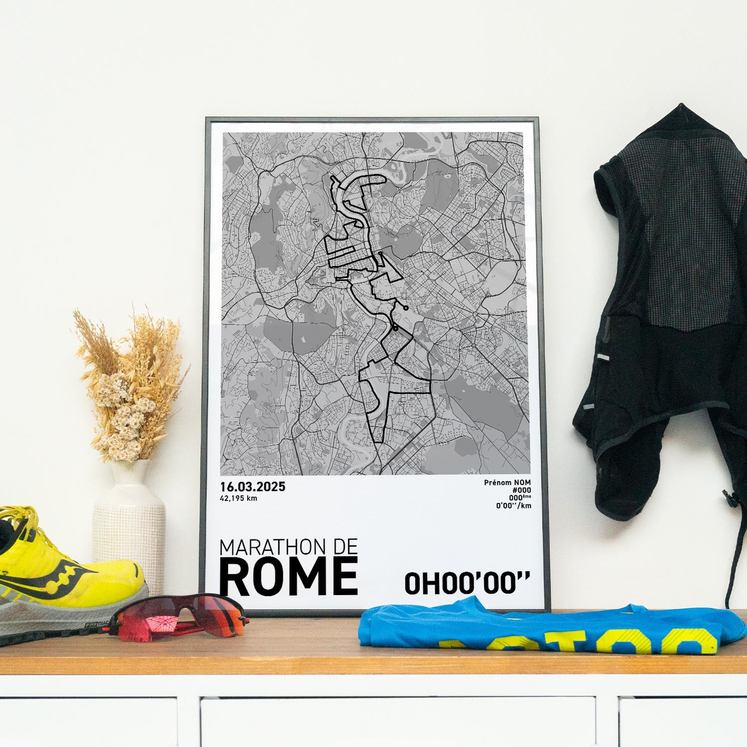 Affiche Running - Marathon de Rome