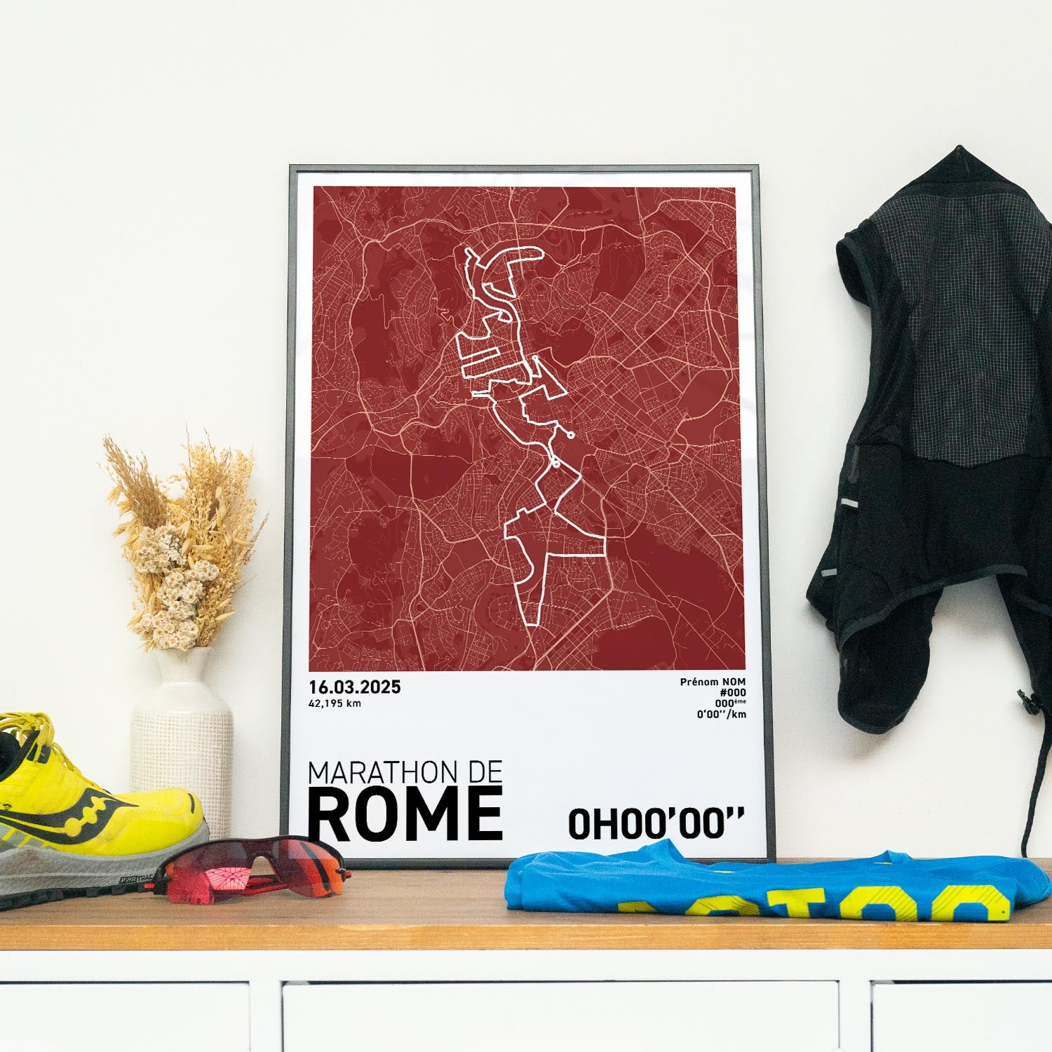 Affiche Running - Marathon de Rome