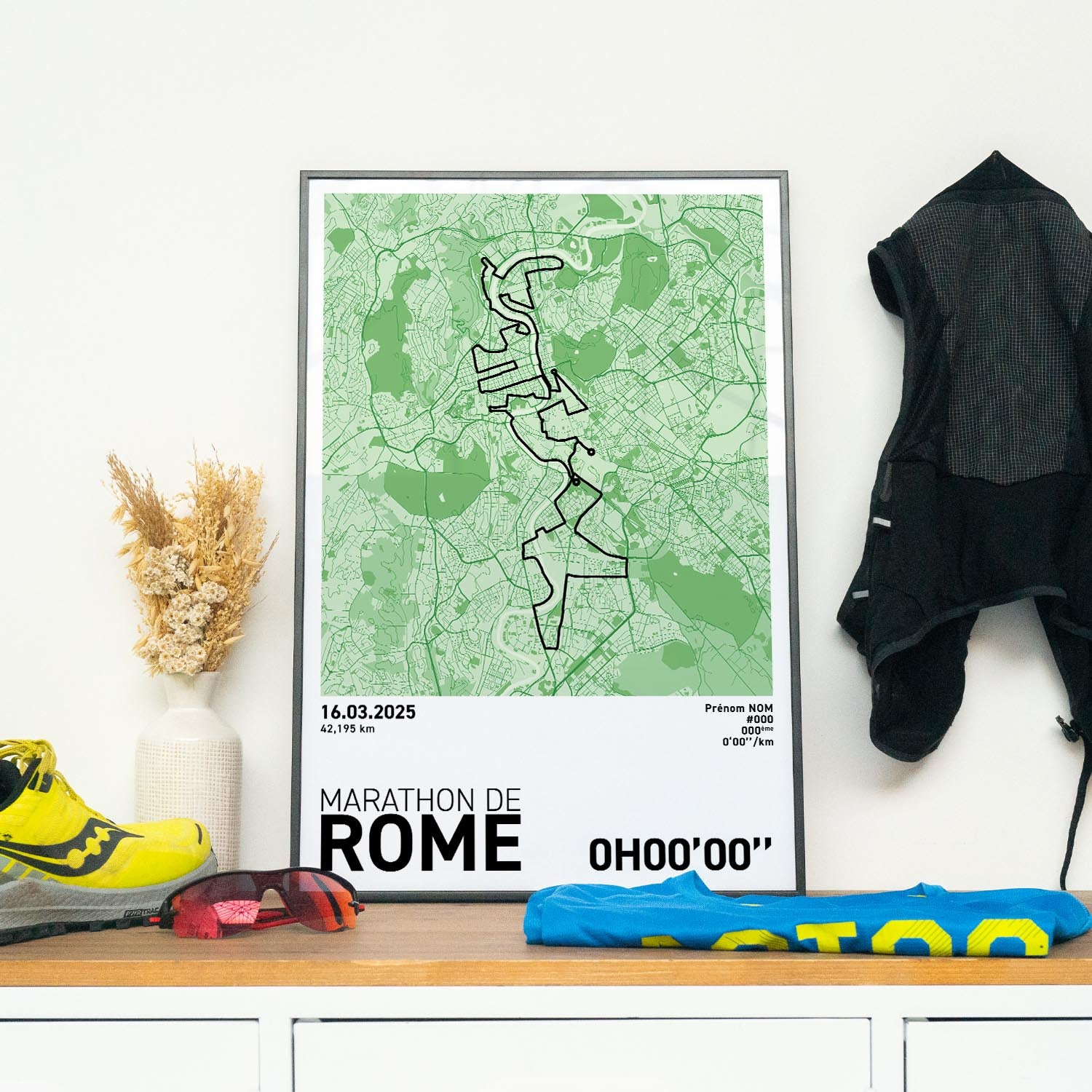 Affiche Running - Marathon de Rome