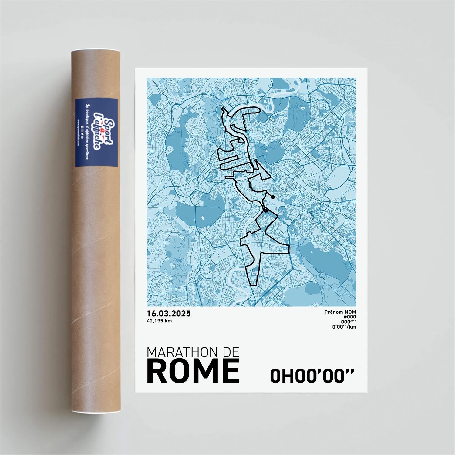 Affiche Running - Marathon de Rome