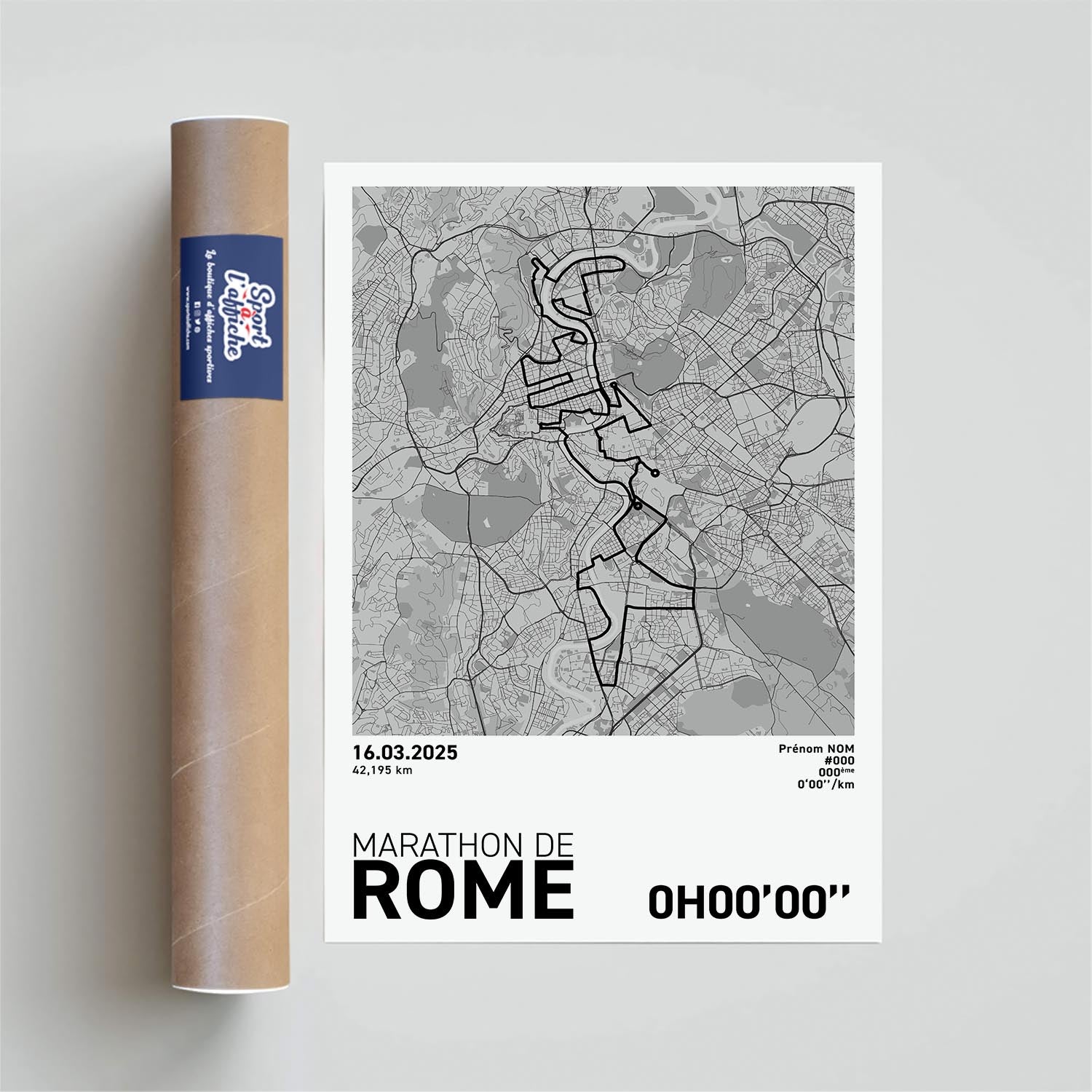 Affiche Running - Marathon de Rome