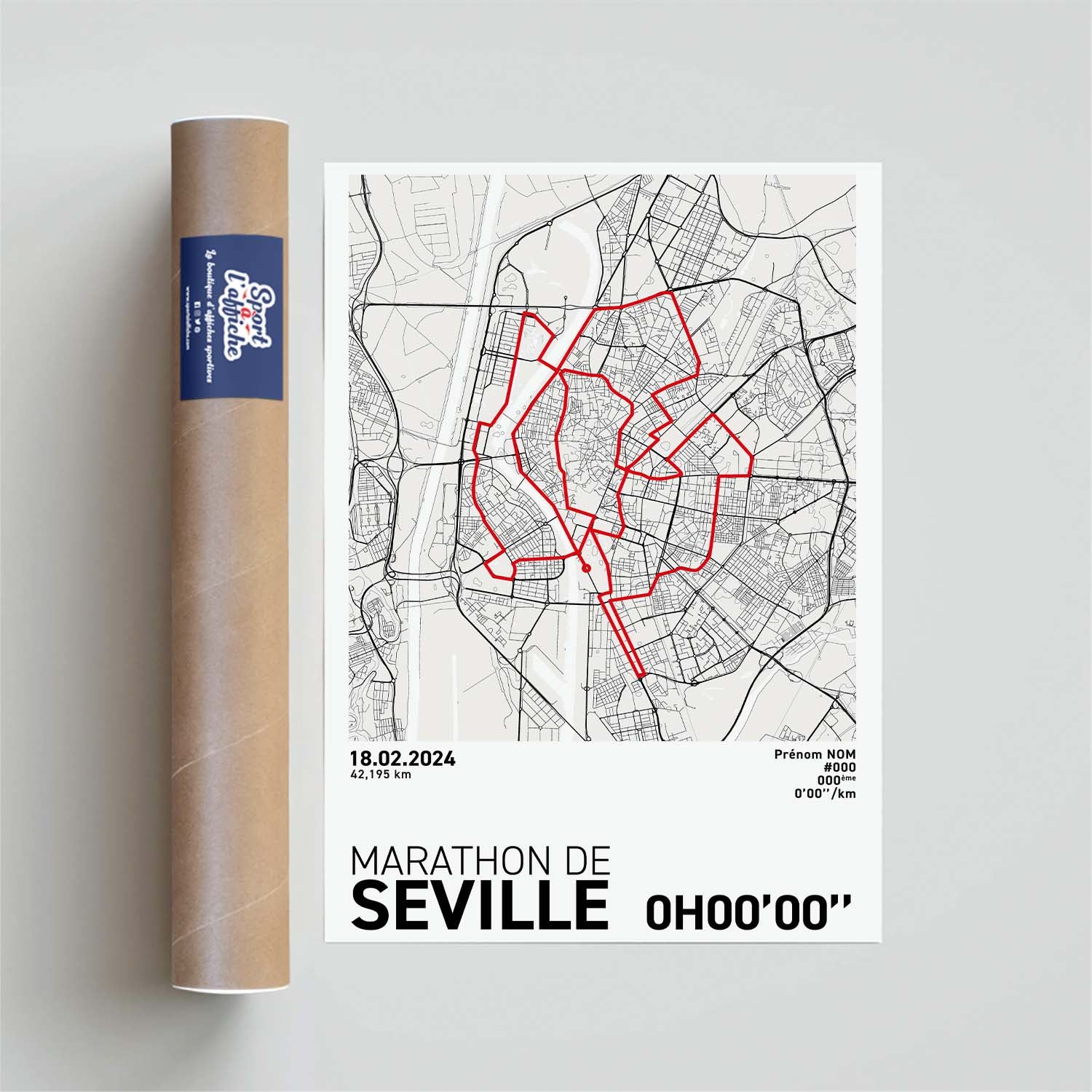 Affiche Running - Marathon de Séville