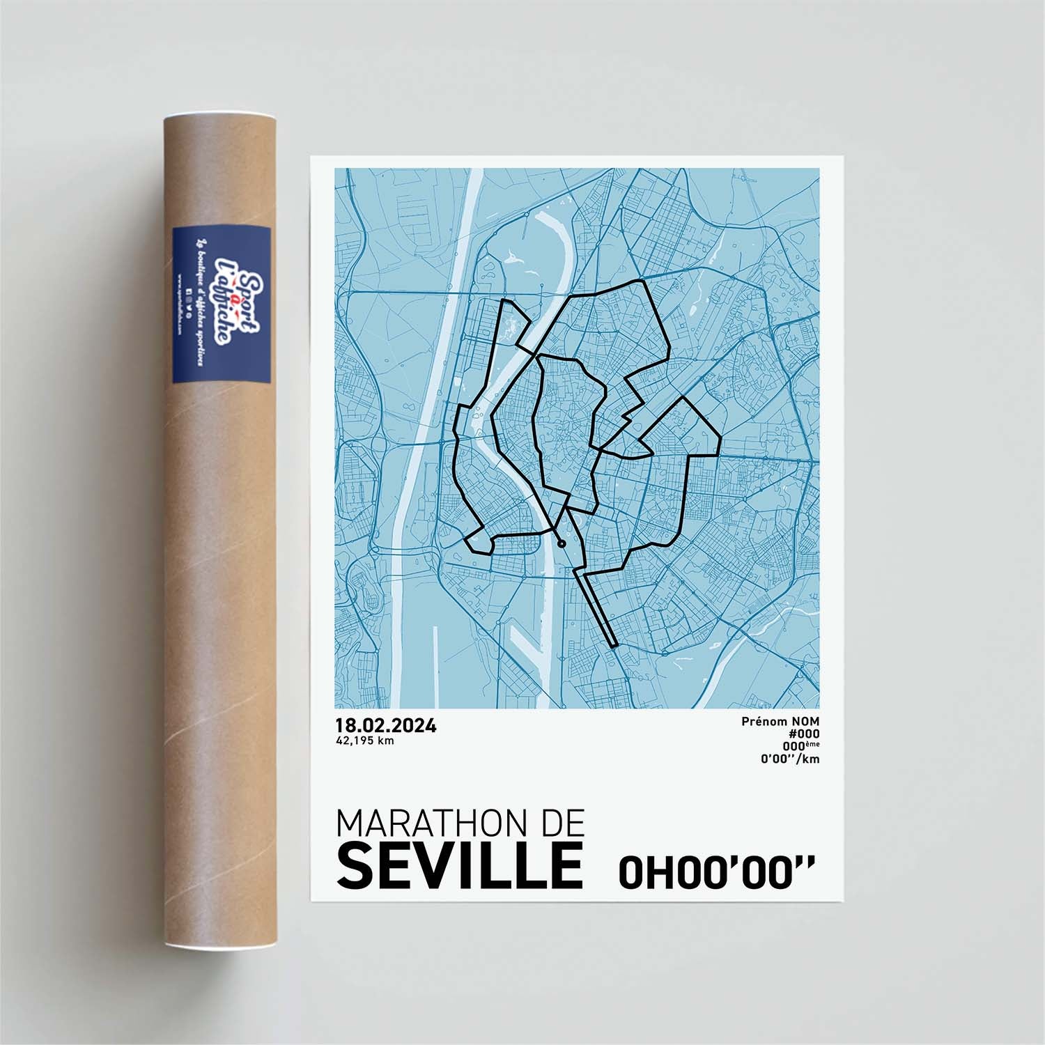 Affiche Running - Marathon de Séville