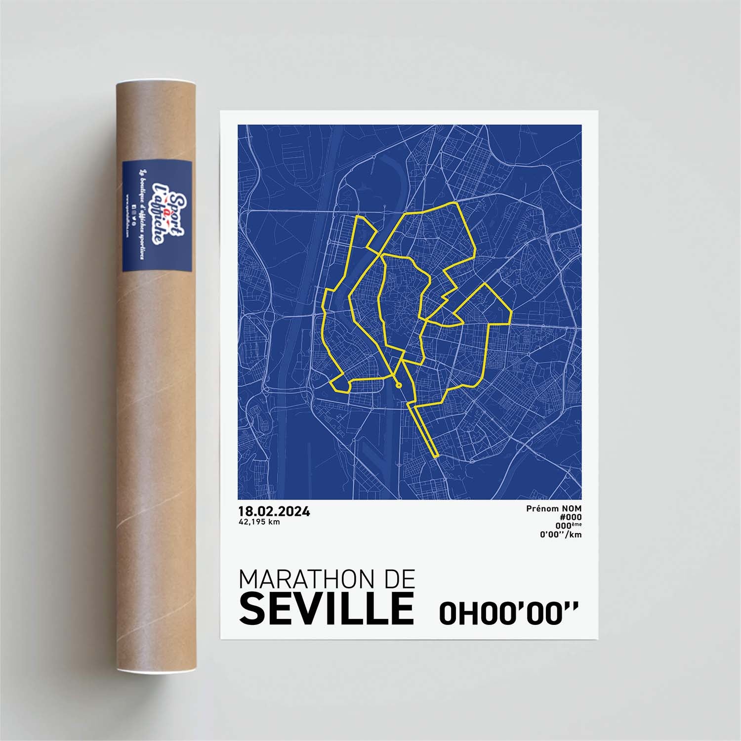 Affiche Running - Marathon de Séville