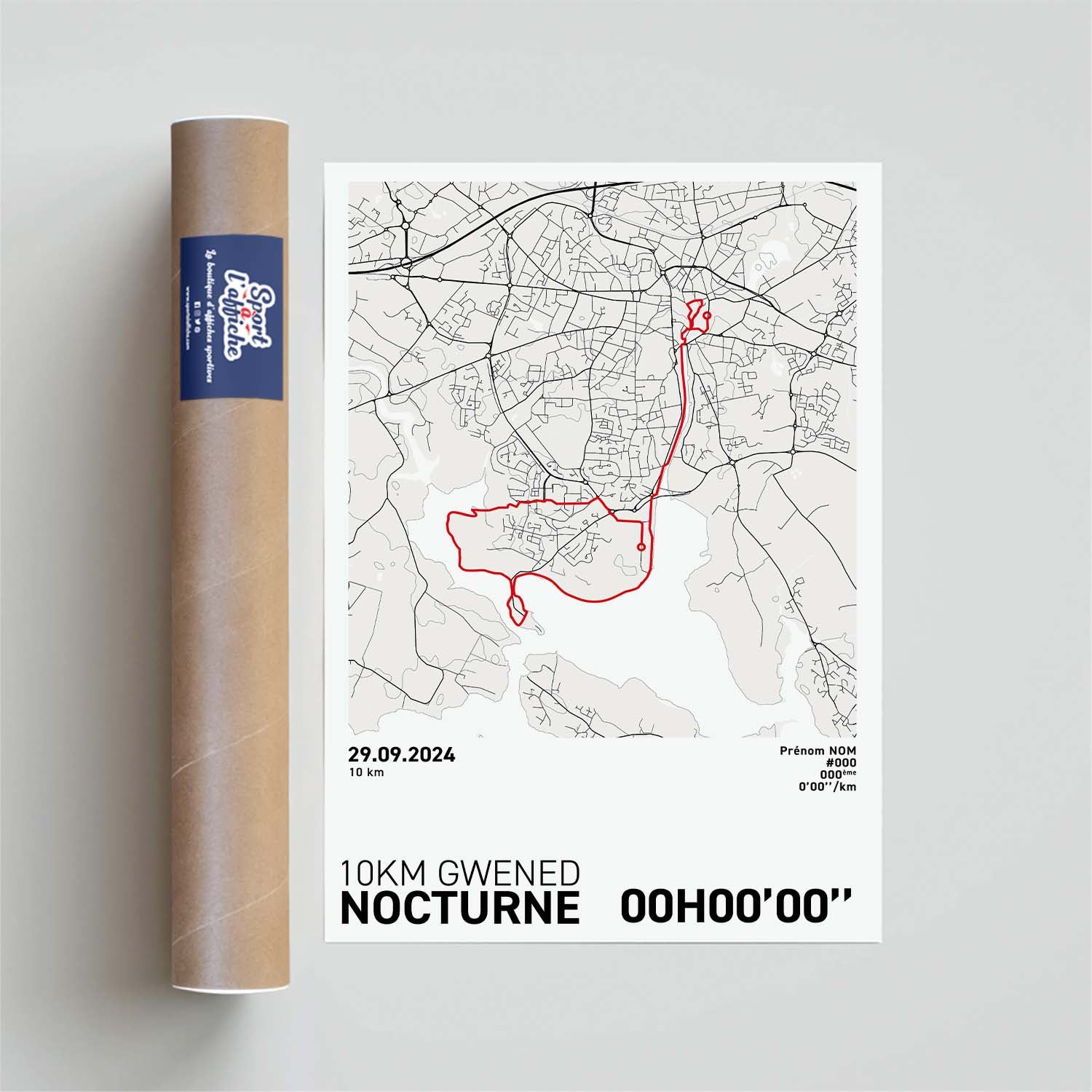 Affiche Running - 10 Km Gwened Nocturne de Vannes