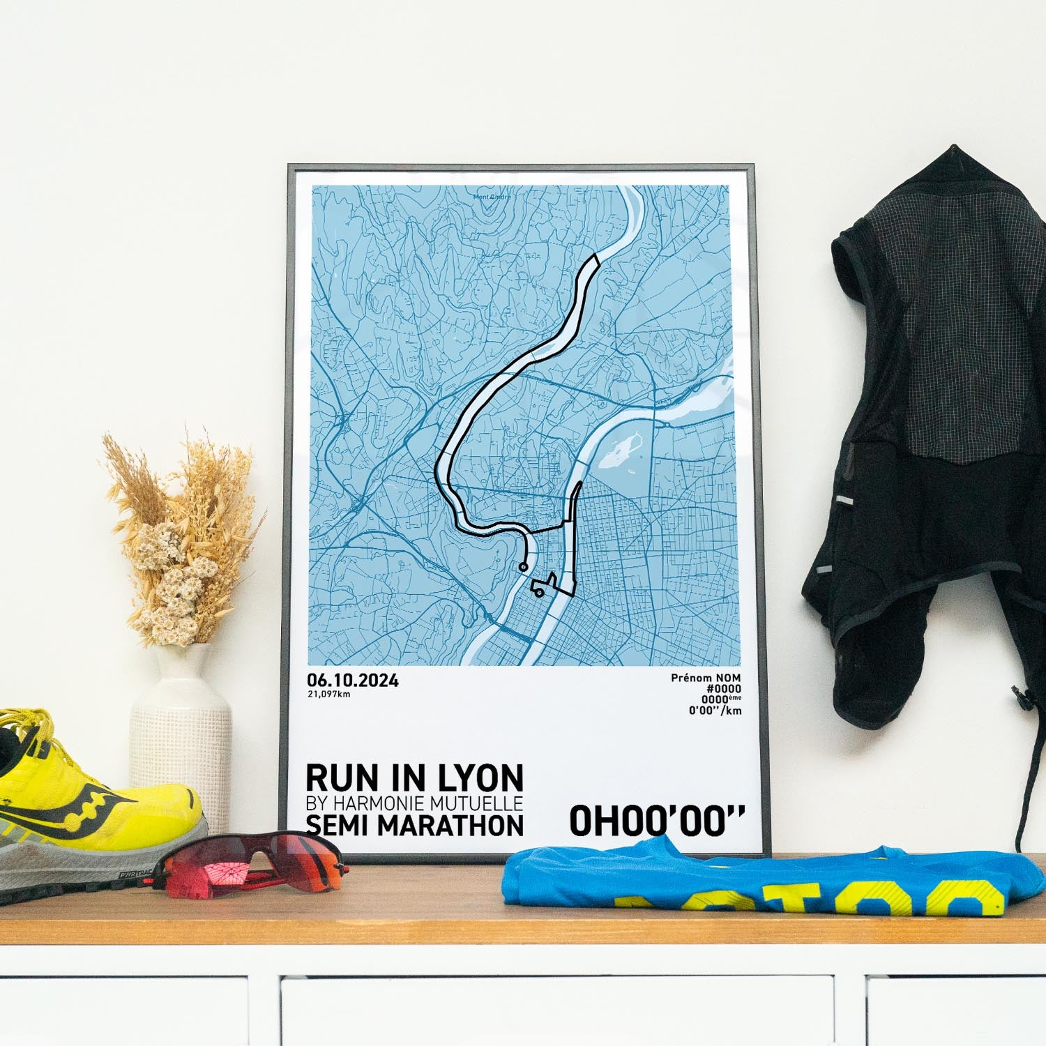 Affiche Running - Run in Lyon Semi-Marathon
