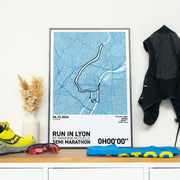 Affiche Running - Run in Lyon Semi-Marathon