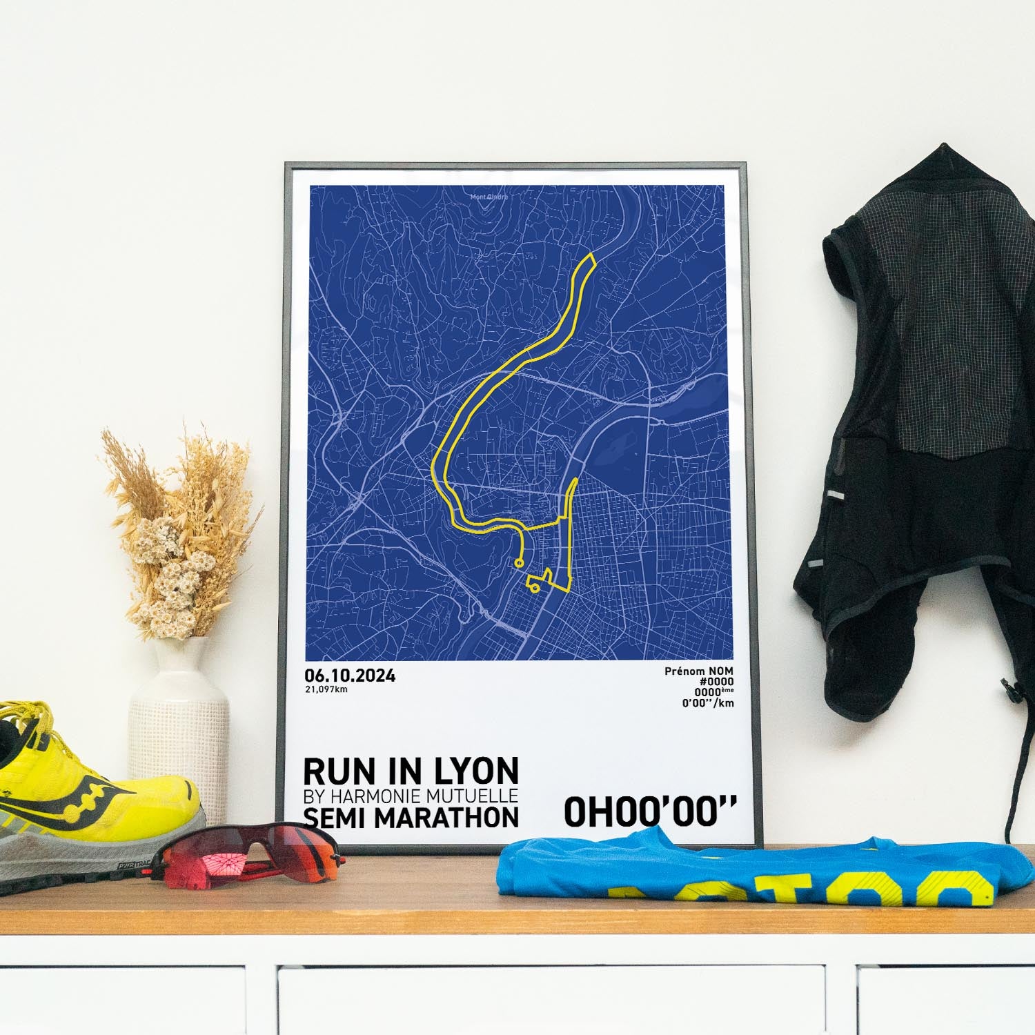 Affiche Running - Run in Lyon Semi-Marathon