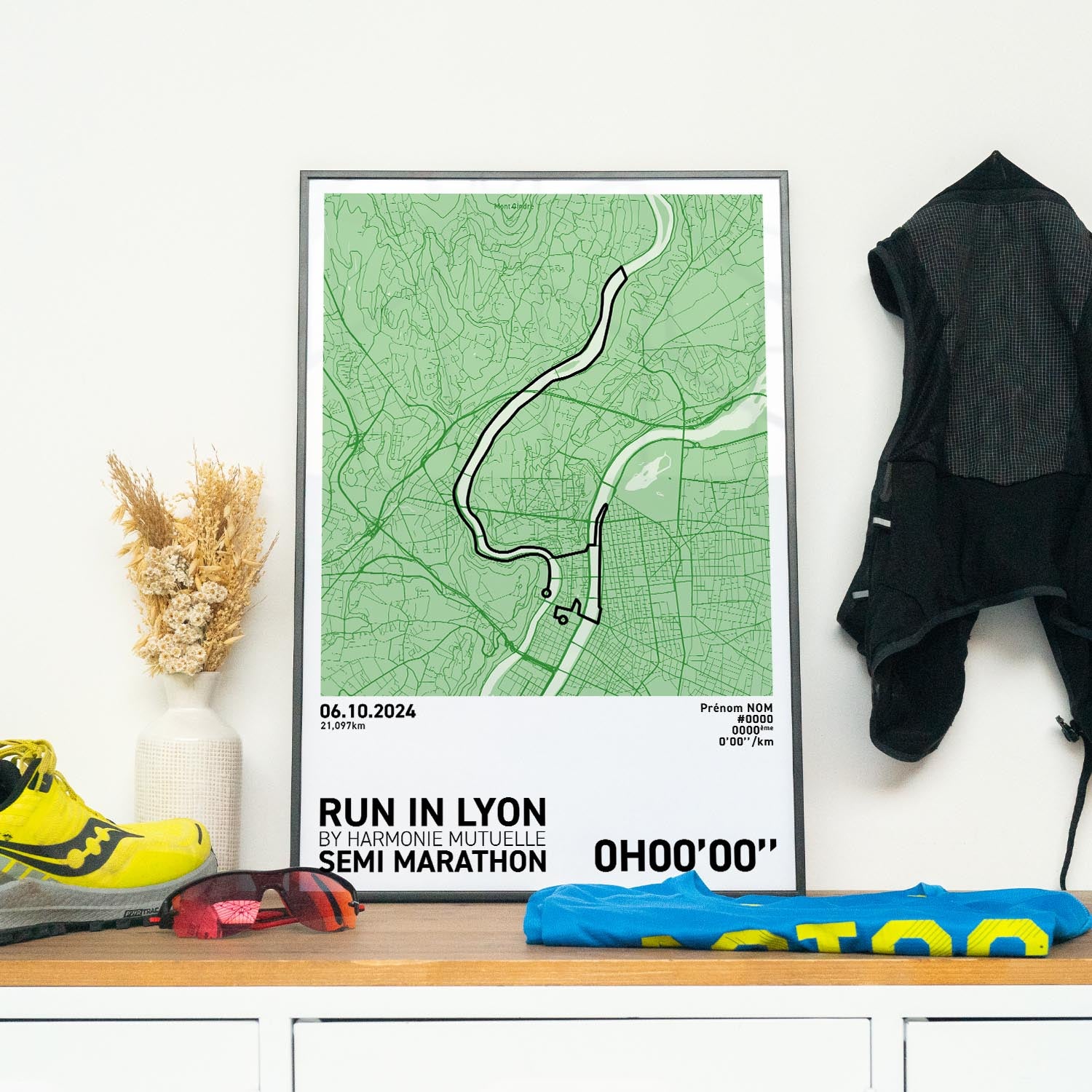 Affiche Running - Run in Lyon Semi-Marathon