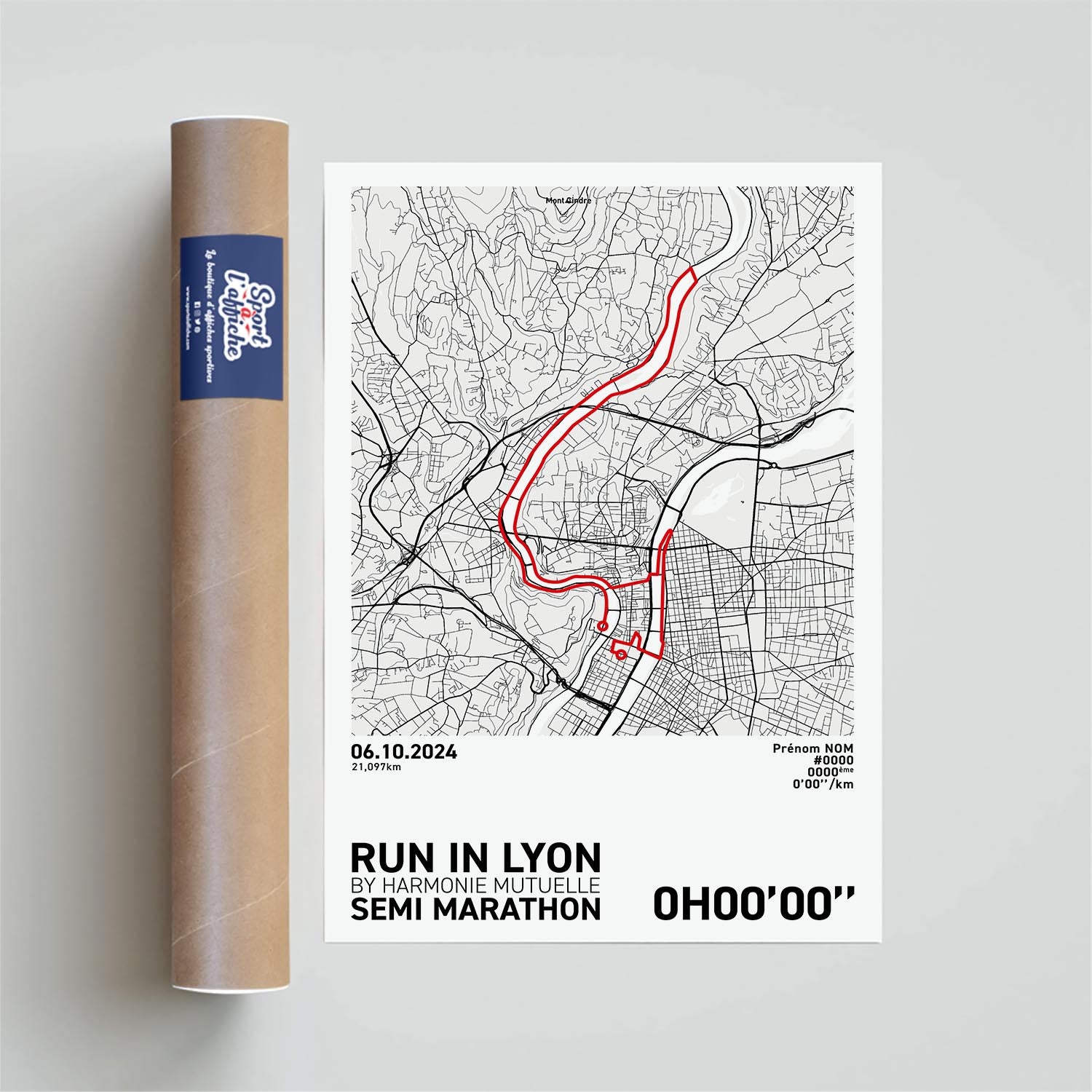 Affiche Running - Run in Lyon Semi-Marathon