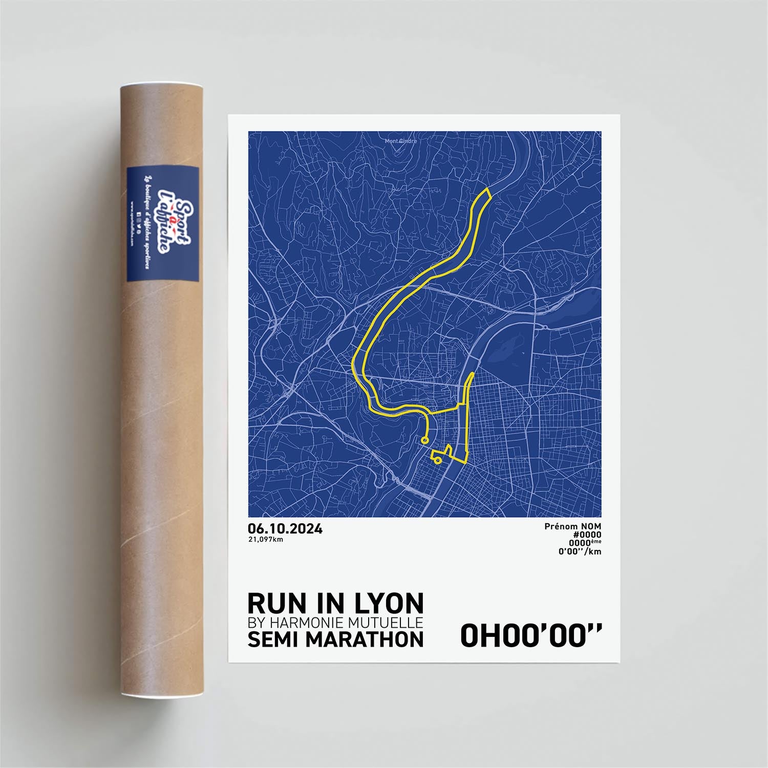 Affiche Running - Run in Lyon Semi-Marathon