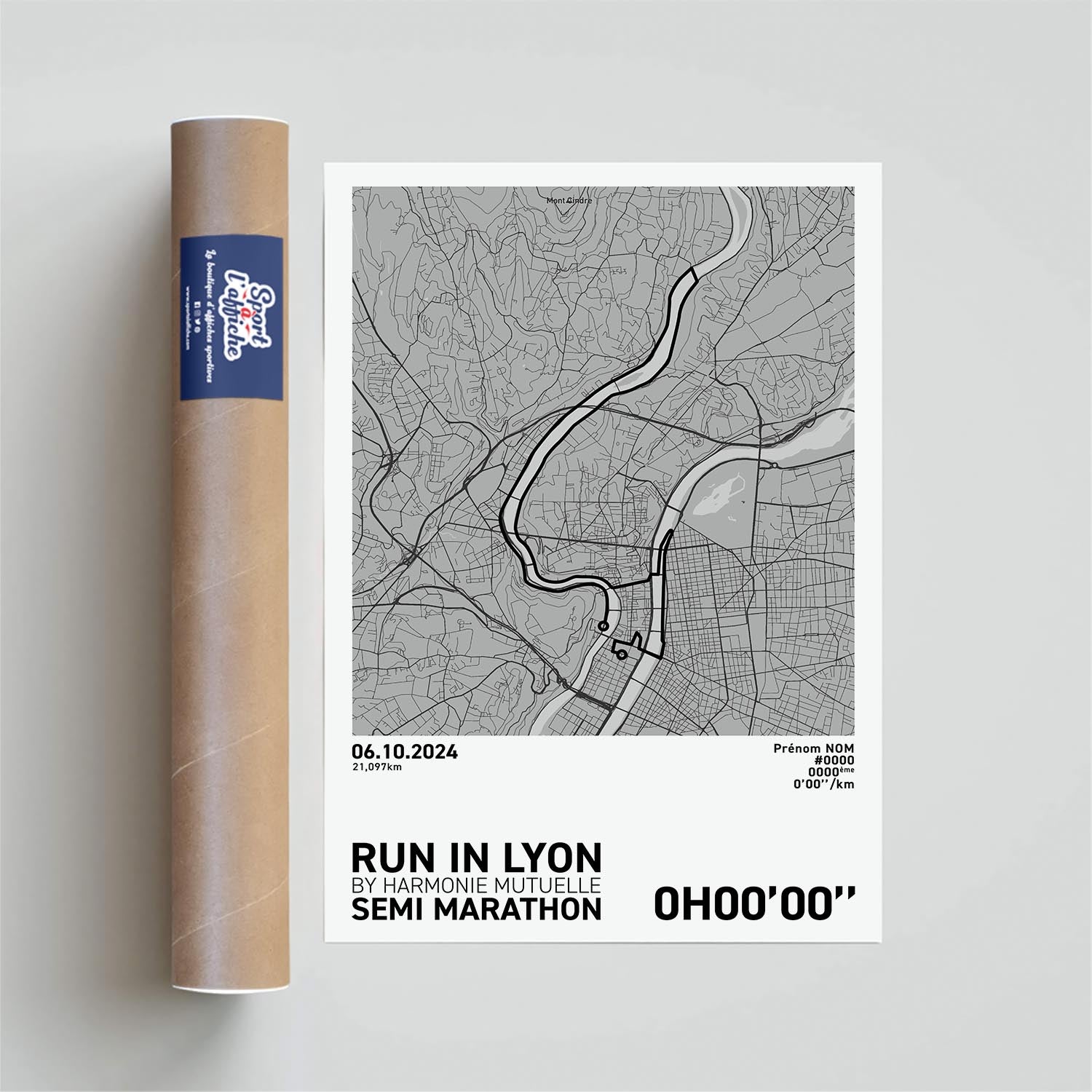 Affiche Running - Run in Lyon Semi-Marathon