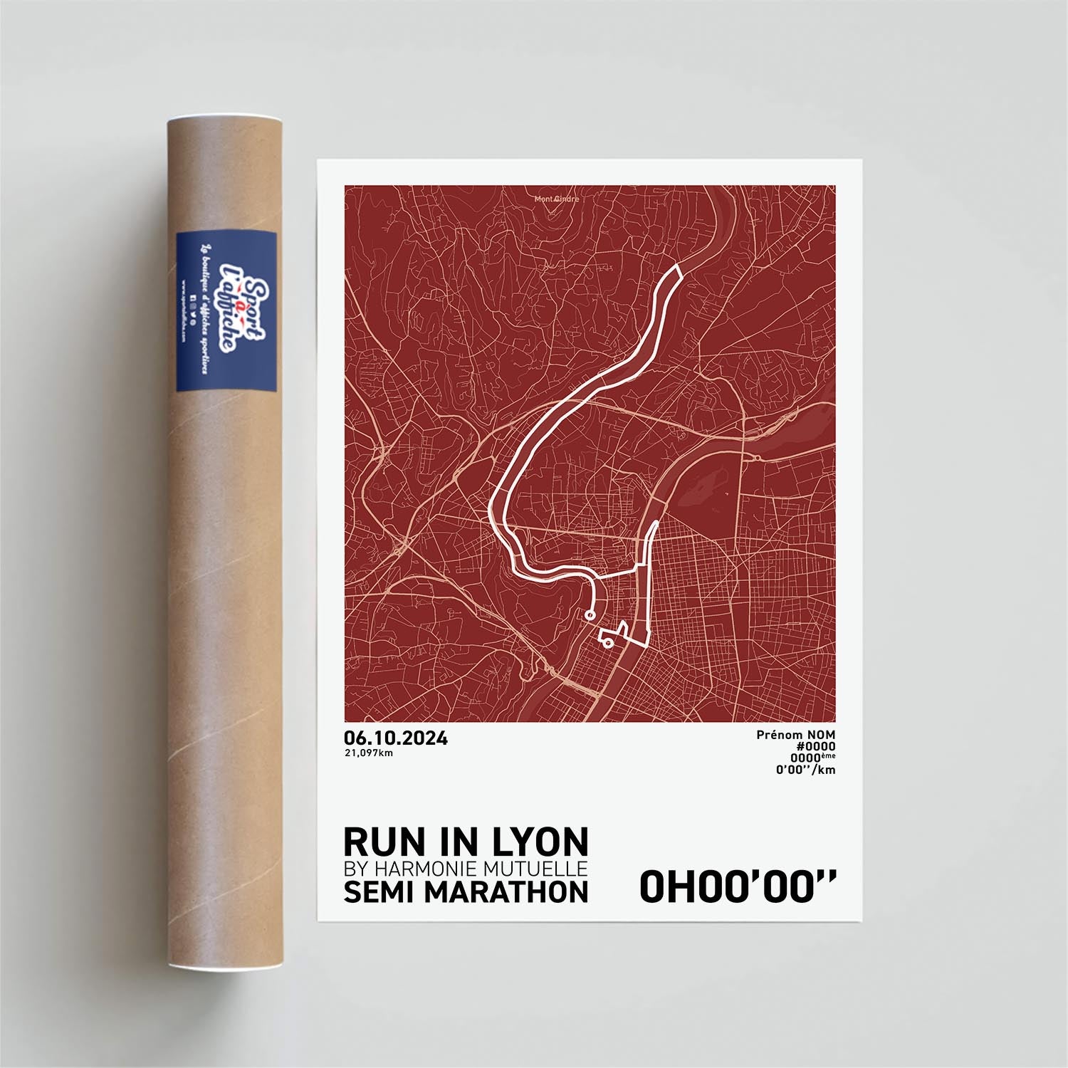 Affiche Running - Run in Lyon Semi-Marathon