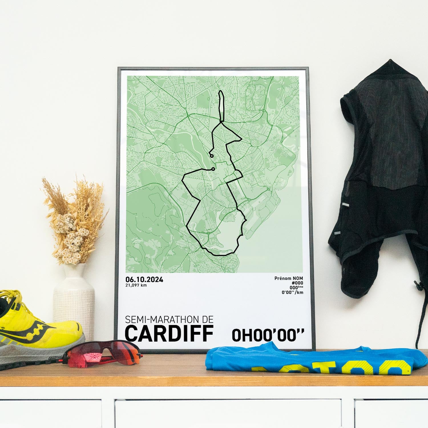 Affiche Running - Semi-Marathon de Cardiff