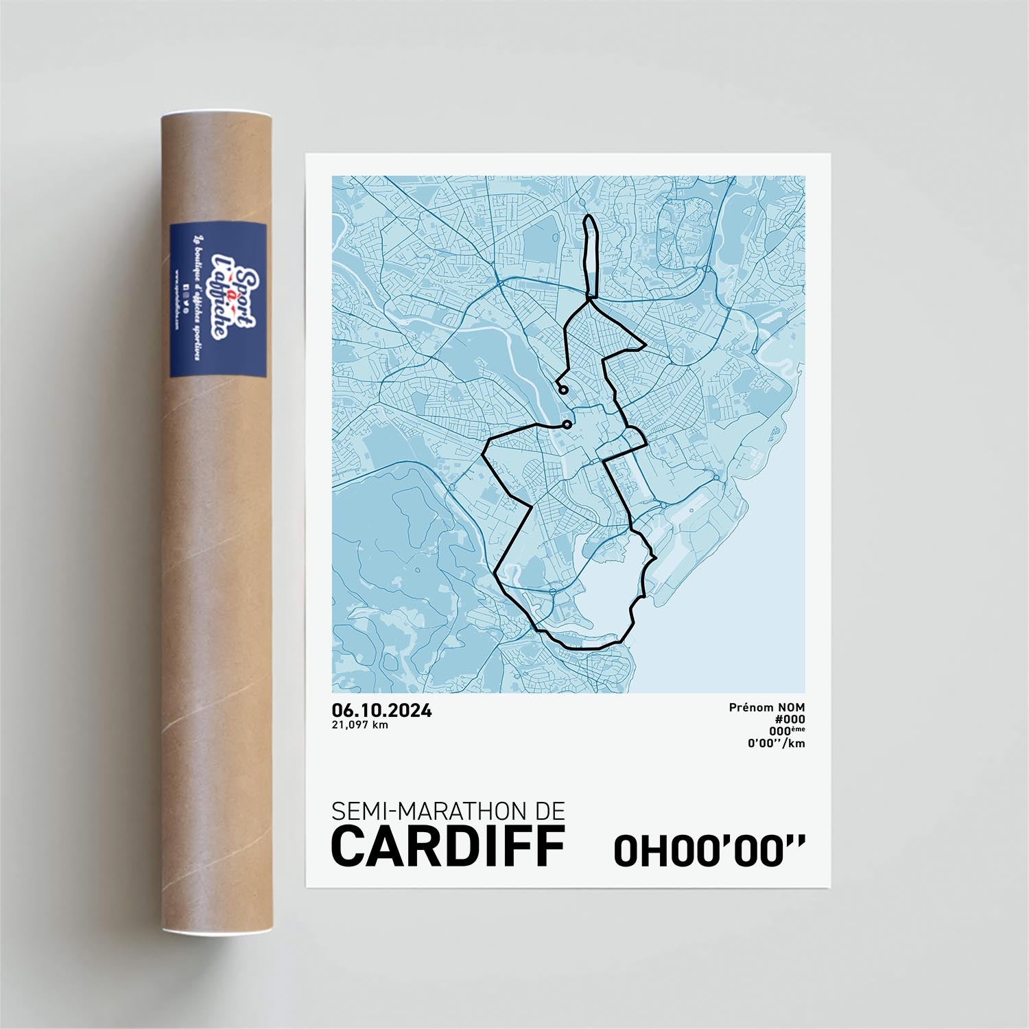 Affiche Running - Semi-Marathon de Cardiff