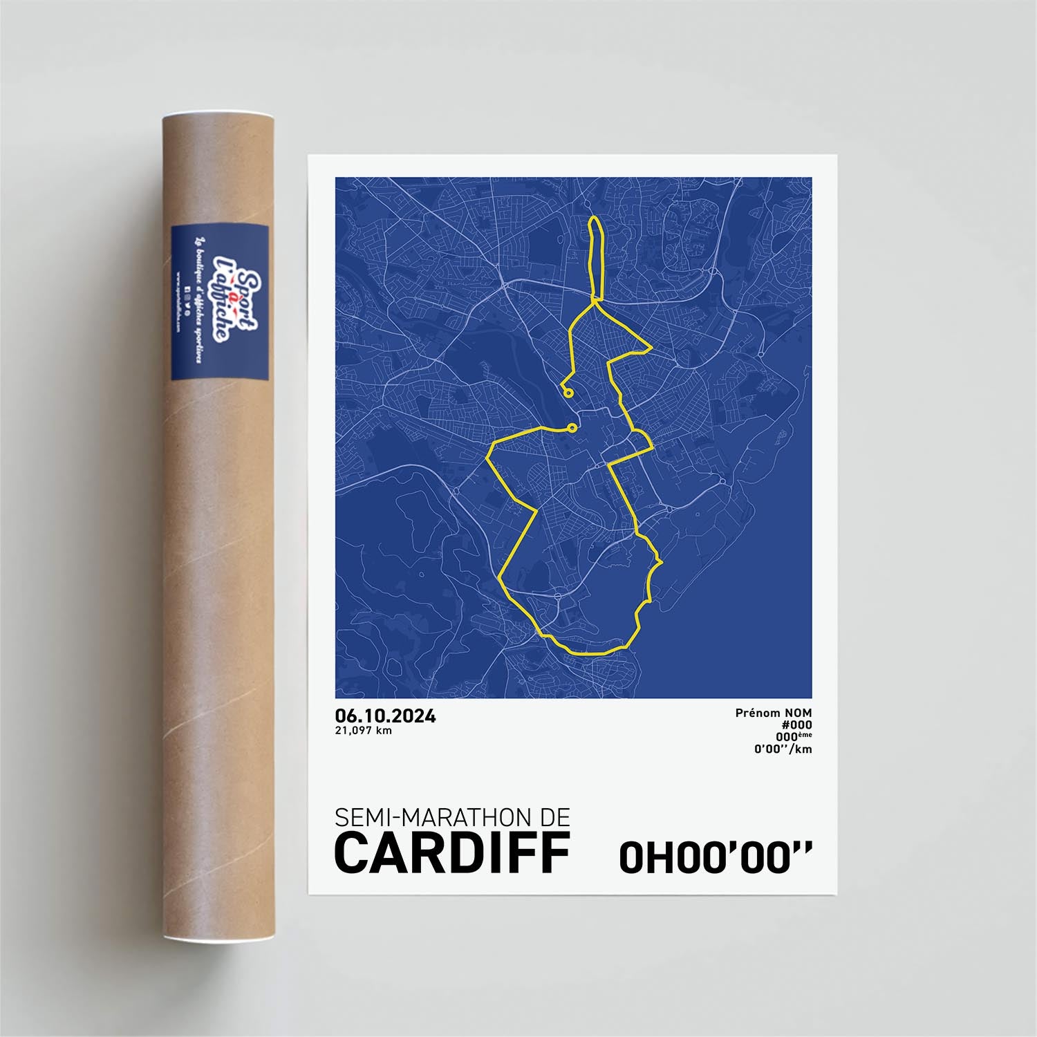 Affiche Running - Semi-Marathon de Cardiff