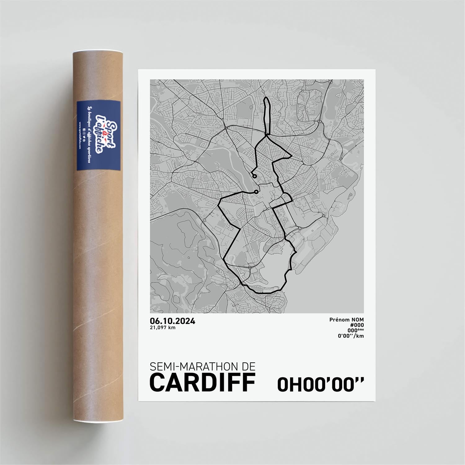Affiche Running - Semi-Marathon de Cardiff