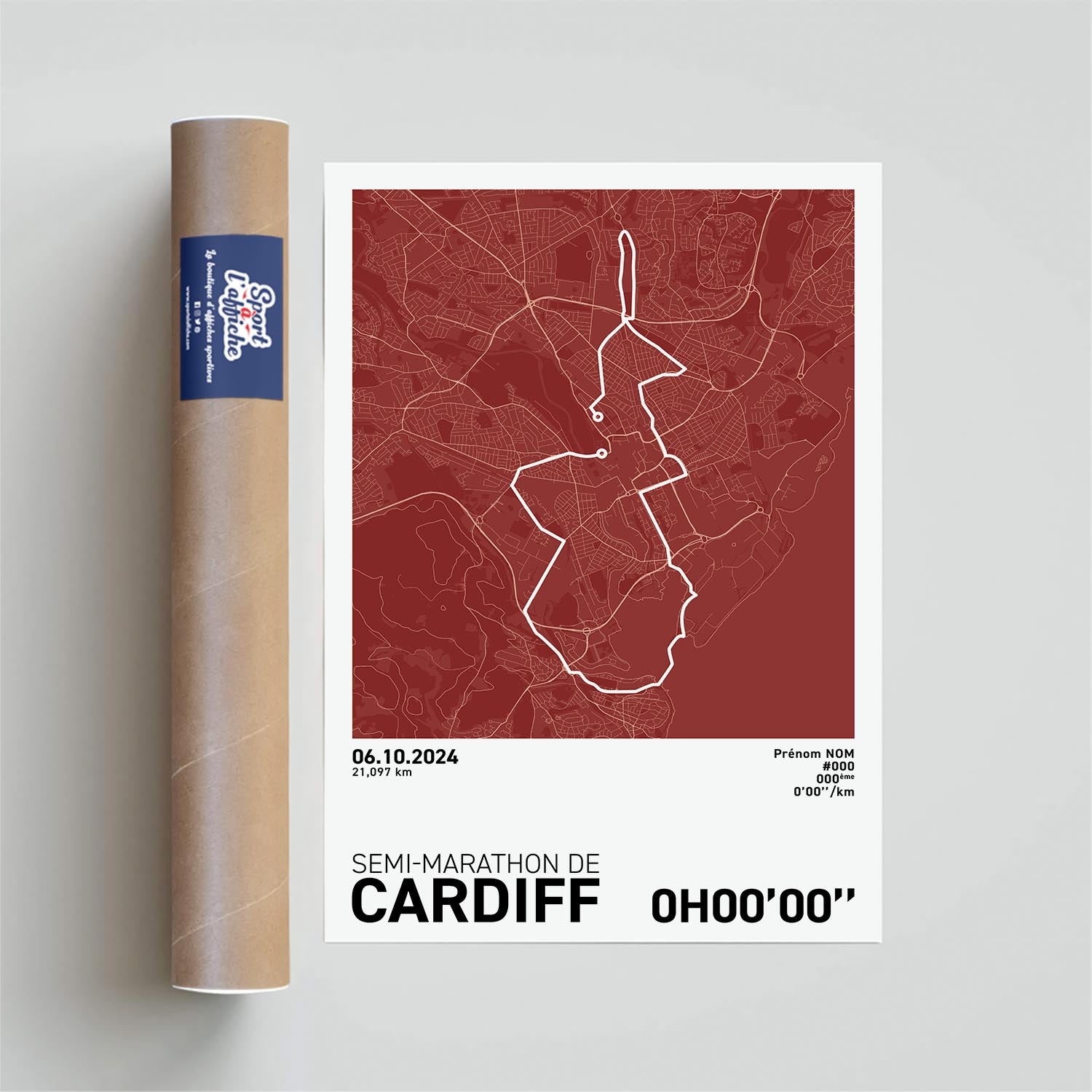 Affiche Running - Semi-Marathon de Cardiff