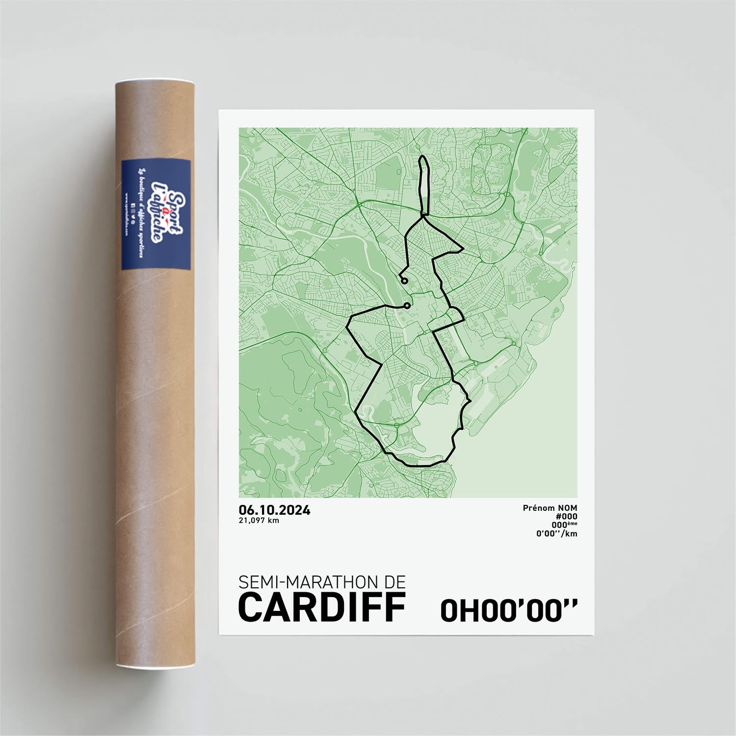 Affiche Running - Semi-Marathon de Cardiff