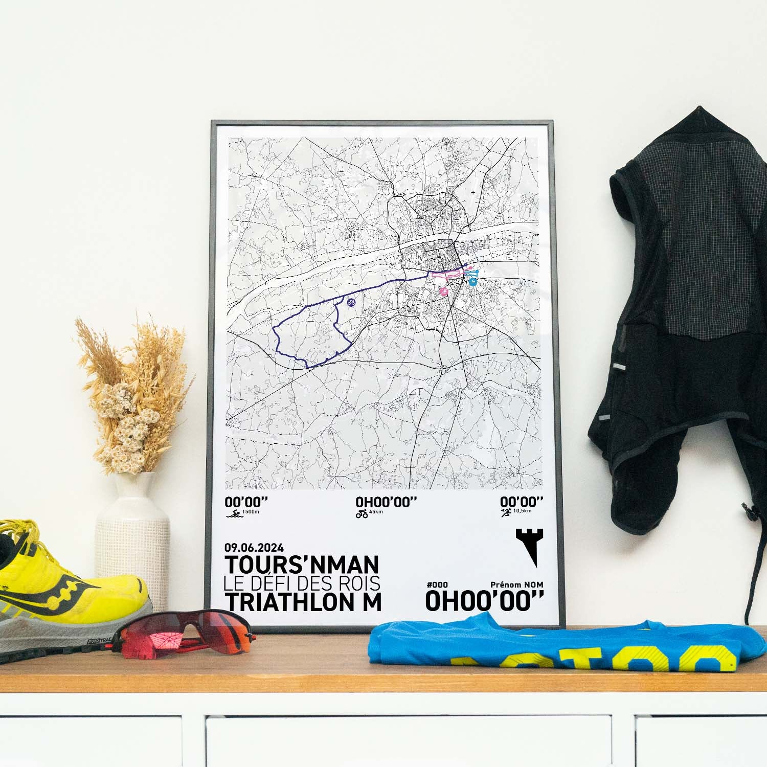 Affiche Triathlon - Tours'nman - Triathlon M