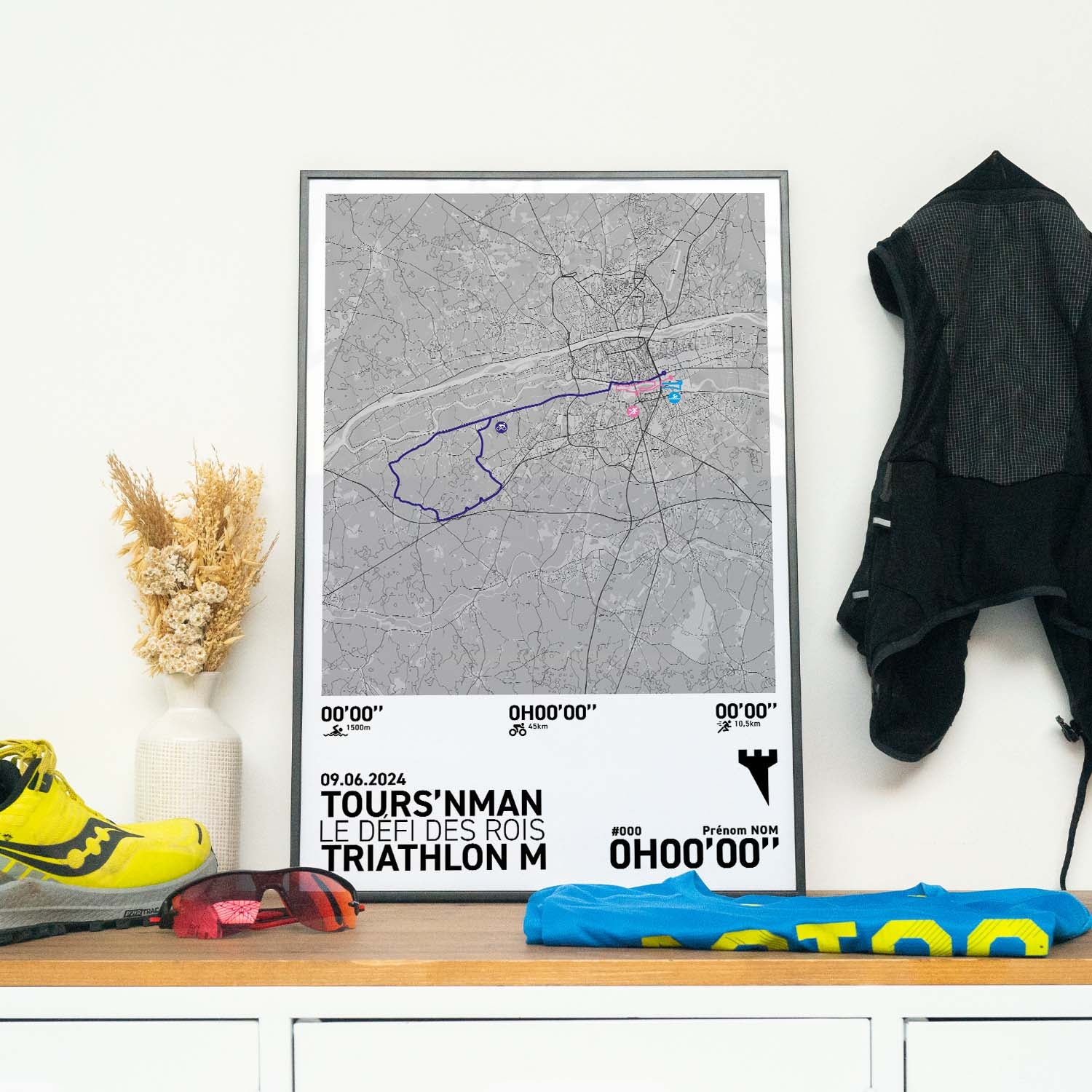 Affiche Triathlon - Tours'nman - Triathlon M