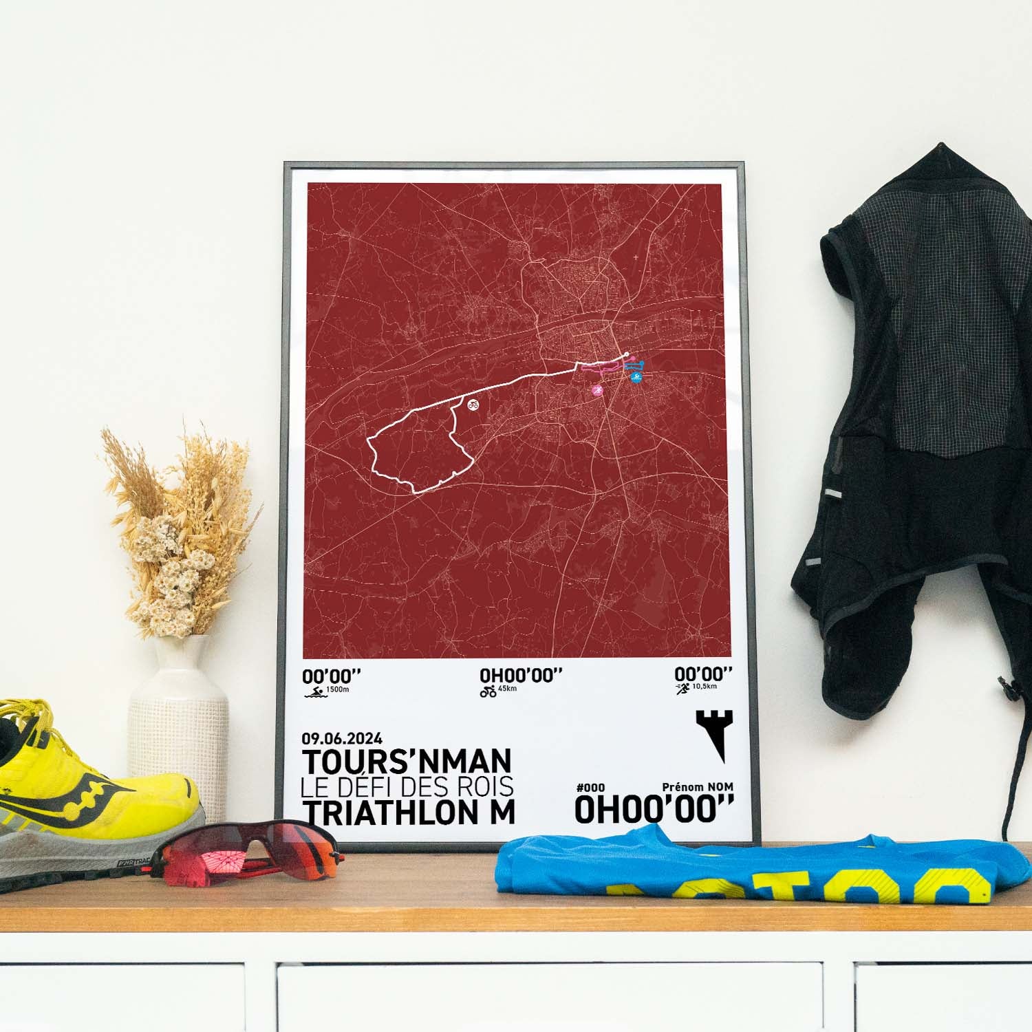 Affiche Triathlon - Tours'nman - Triathlon M