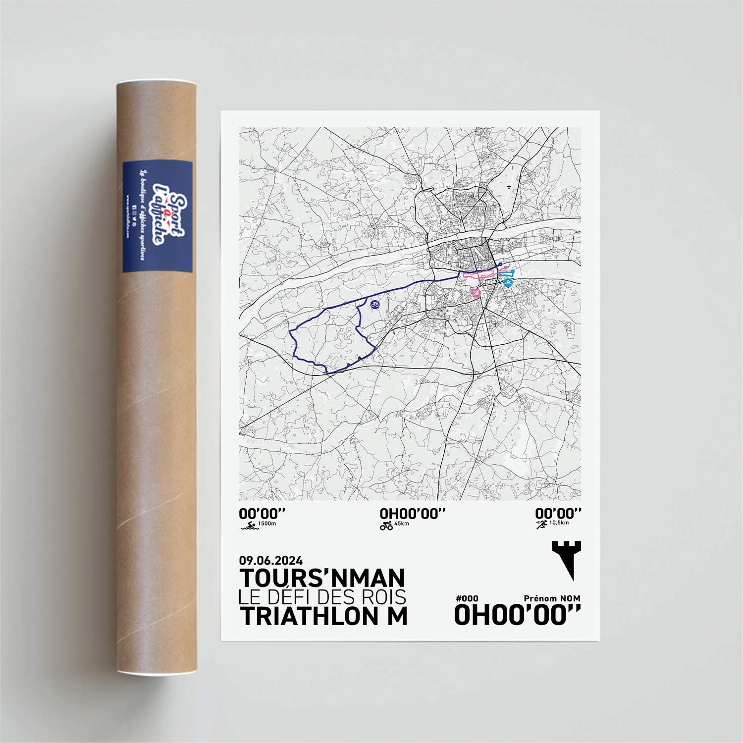 Affiche Triathlon - Tours'nman - Triathlon M