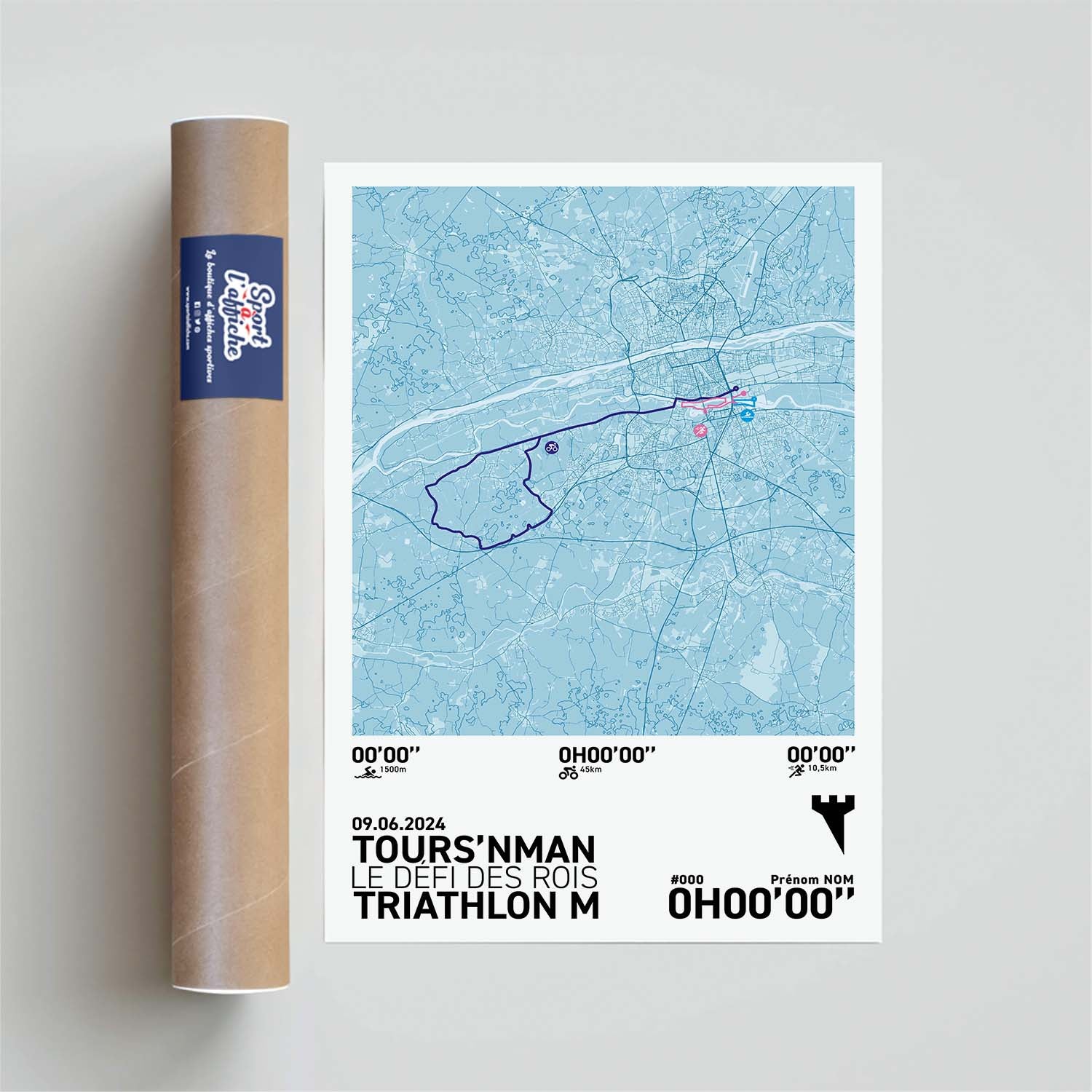 Affiche Triathlon - Tours'nman - Triathlon M