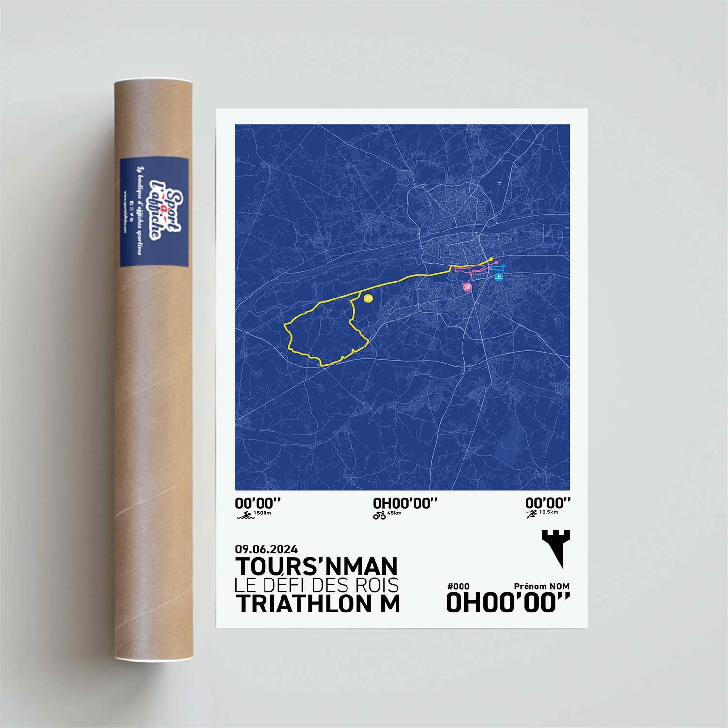 Affiche Triathlon - Tours'nman - Triathlon M