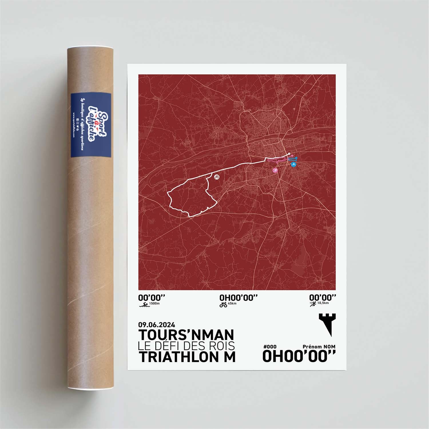 Affiche Triathlon - Tours'nman - Triathlon M