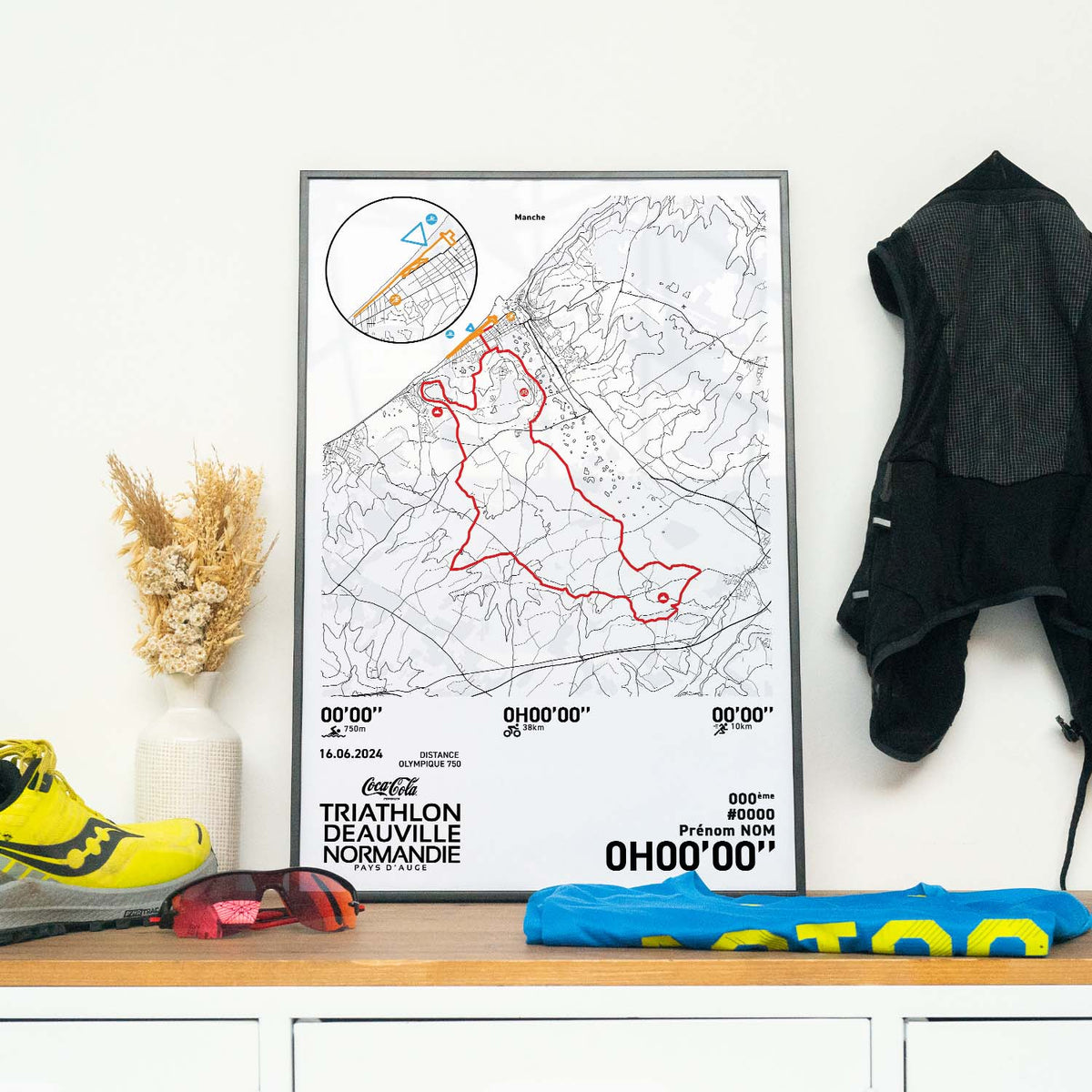 Affiche Triathlon de Deauville - Distance Olympique 750