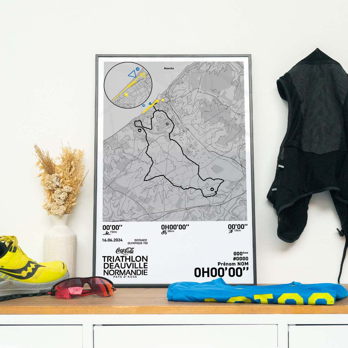 Affiche Triathlon de Deauville - Distance Olympique 750